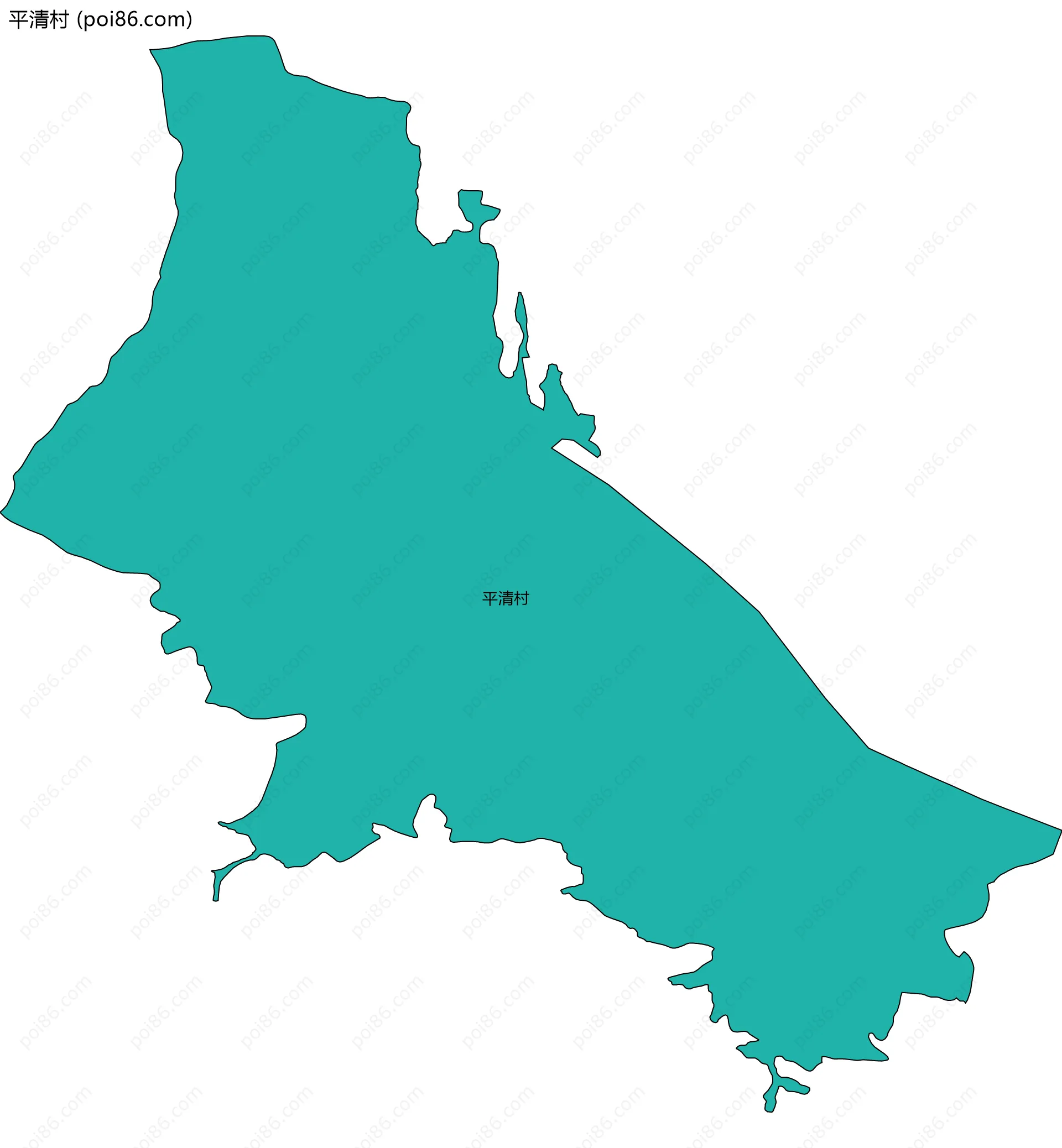 平清村边界地图