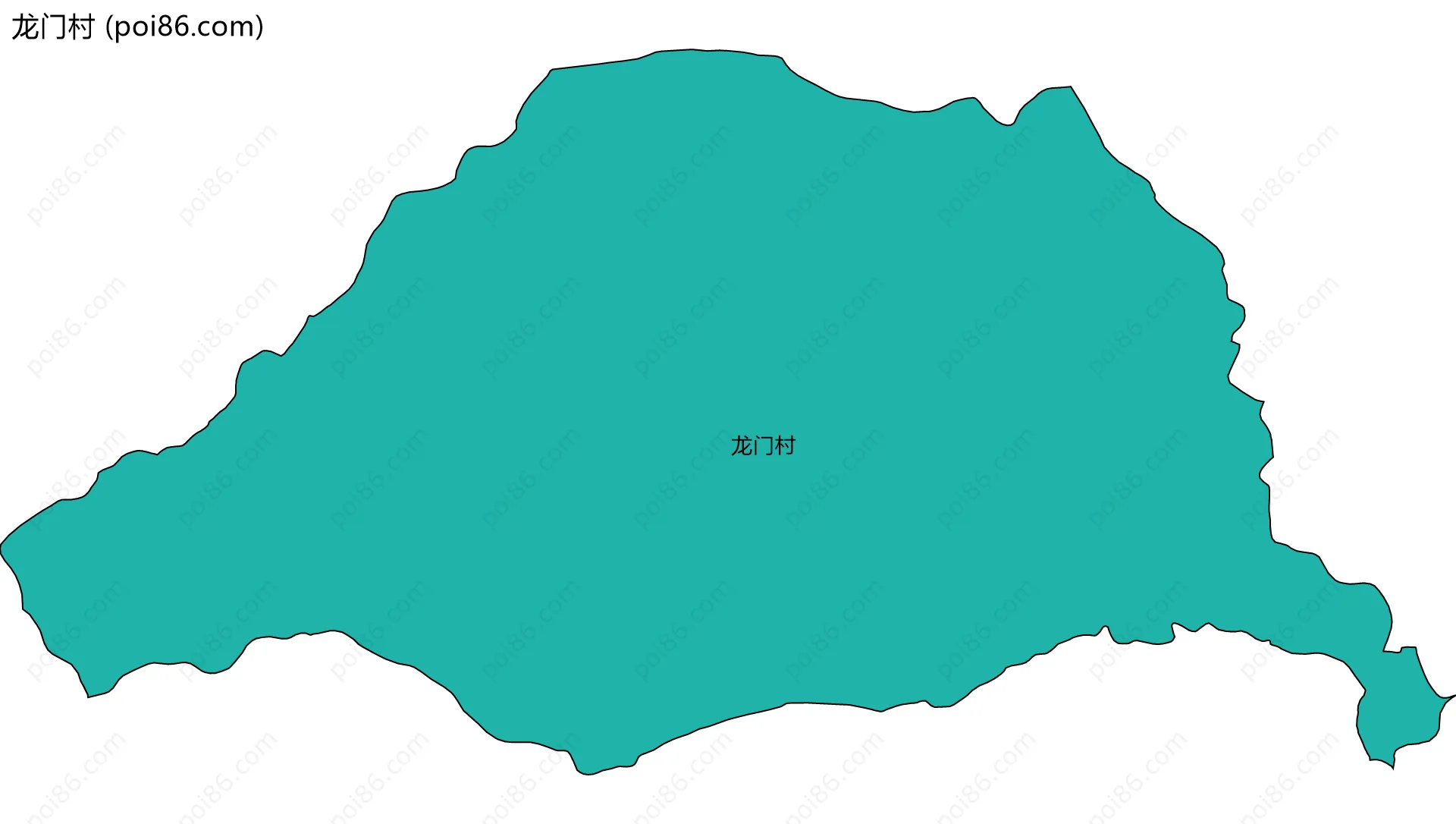 龙门村边界地图