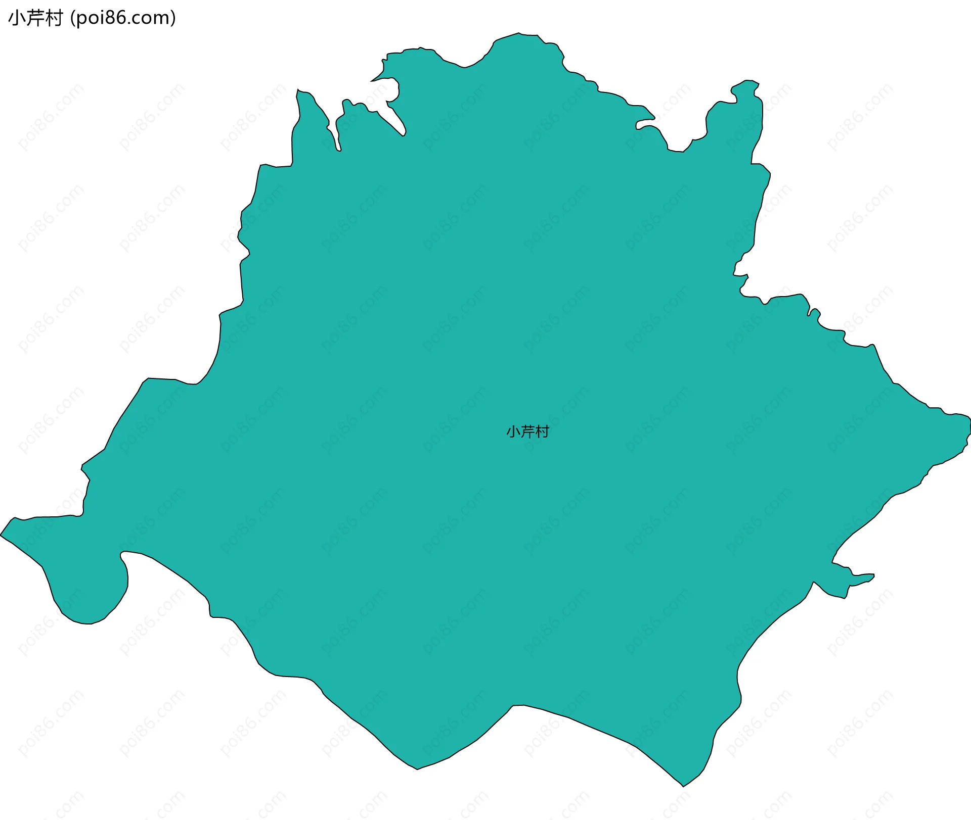 小芹村边界地图