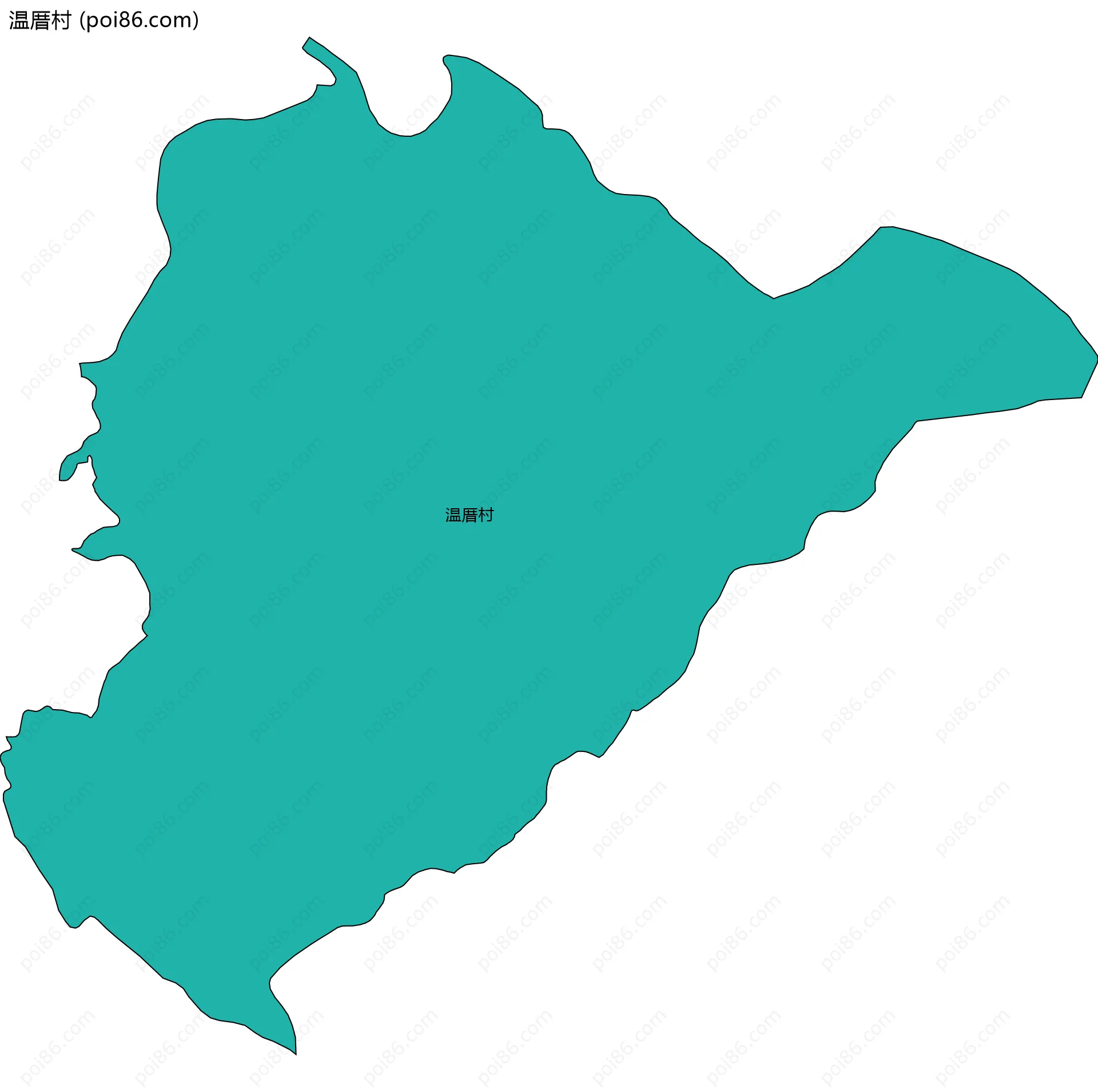 温厝村边界地图