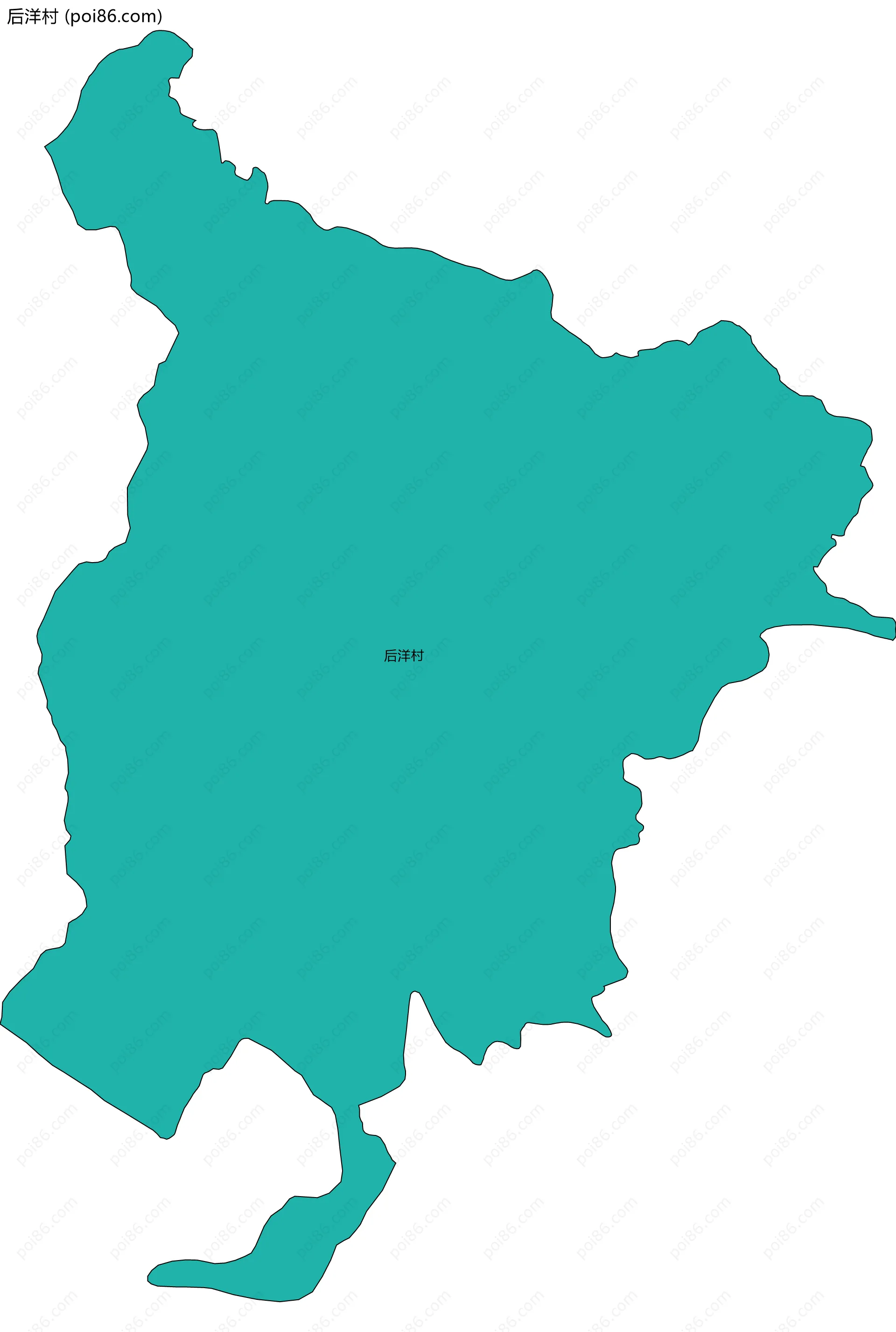后洋村边界地图