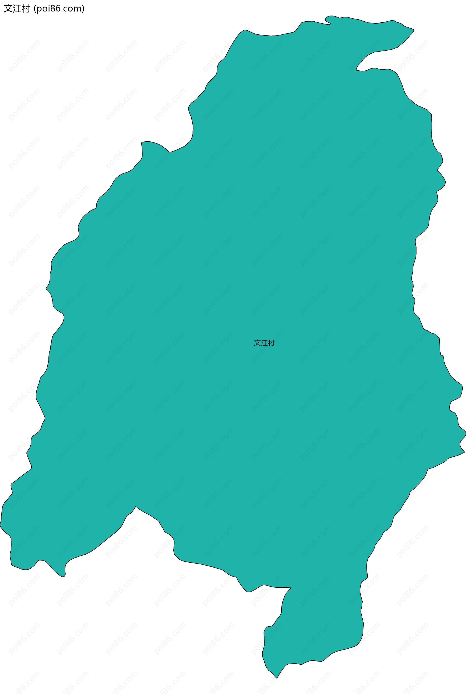 文江村边界地图