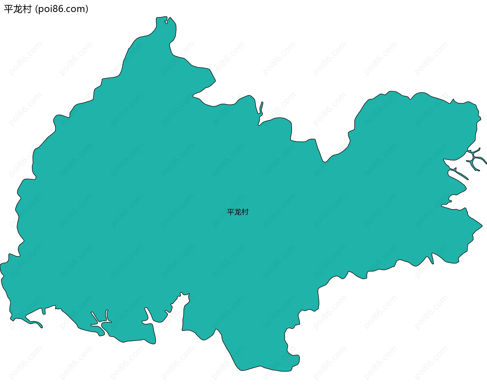 平龙村边界地图