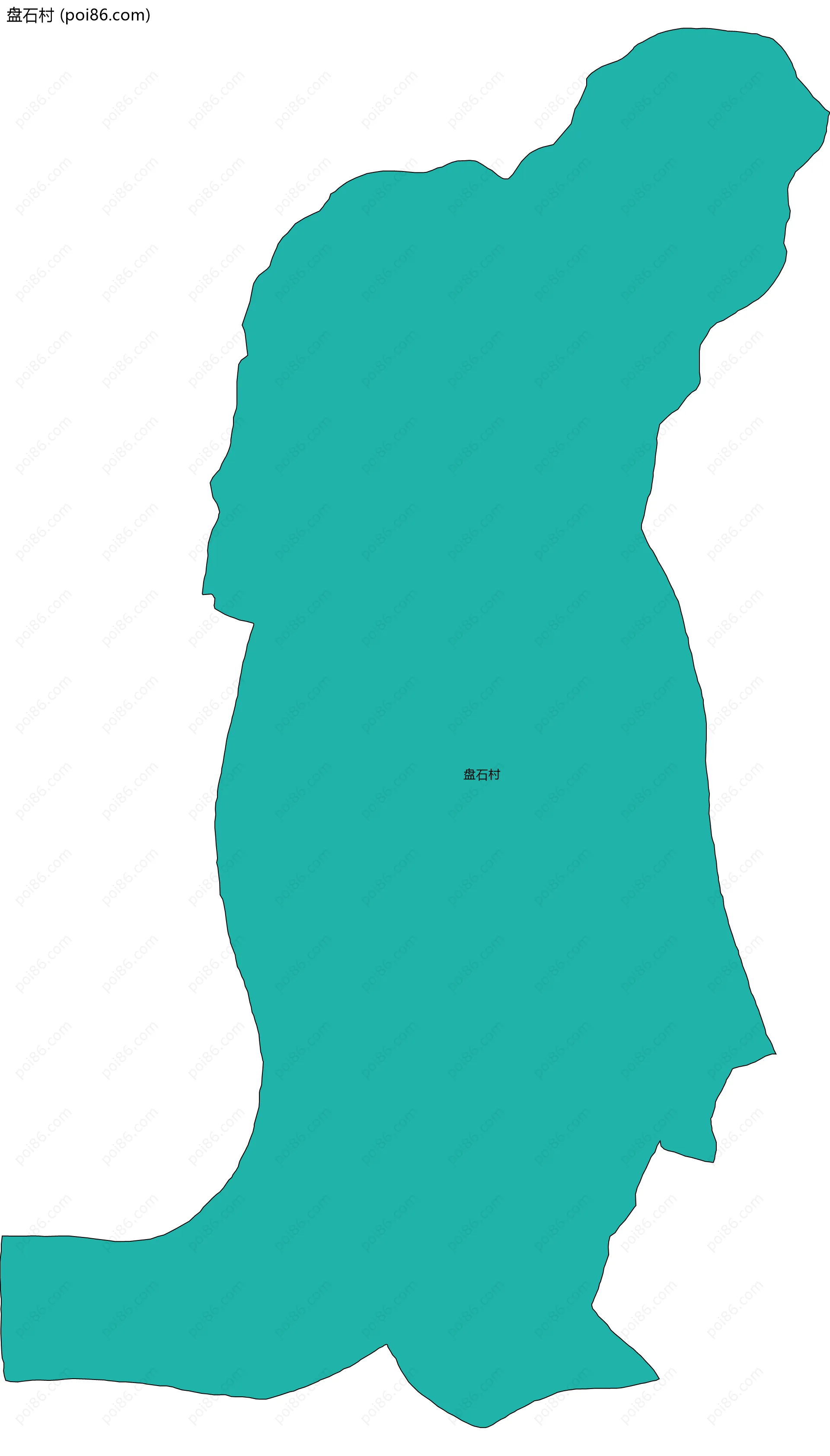 盘石村边界地图