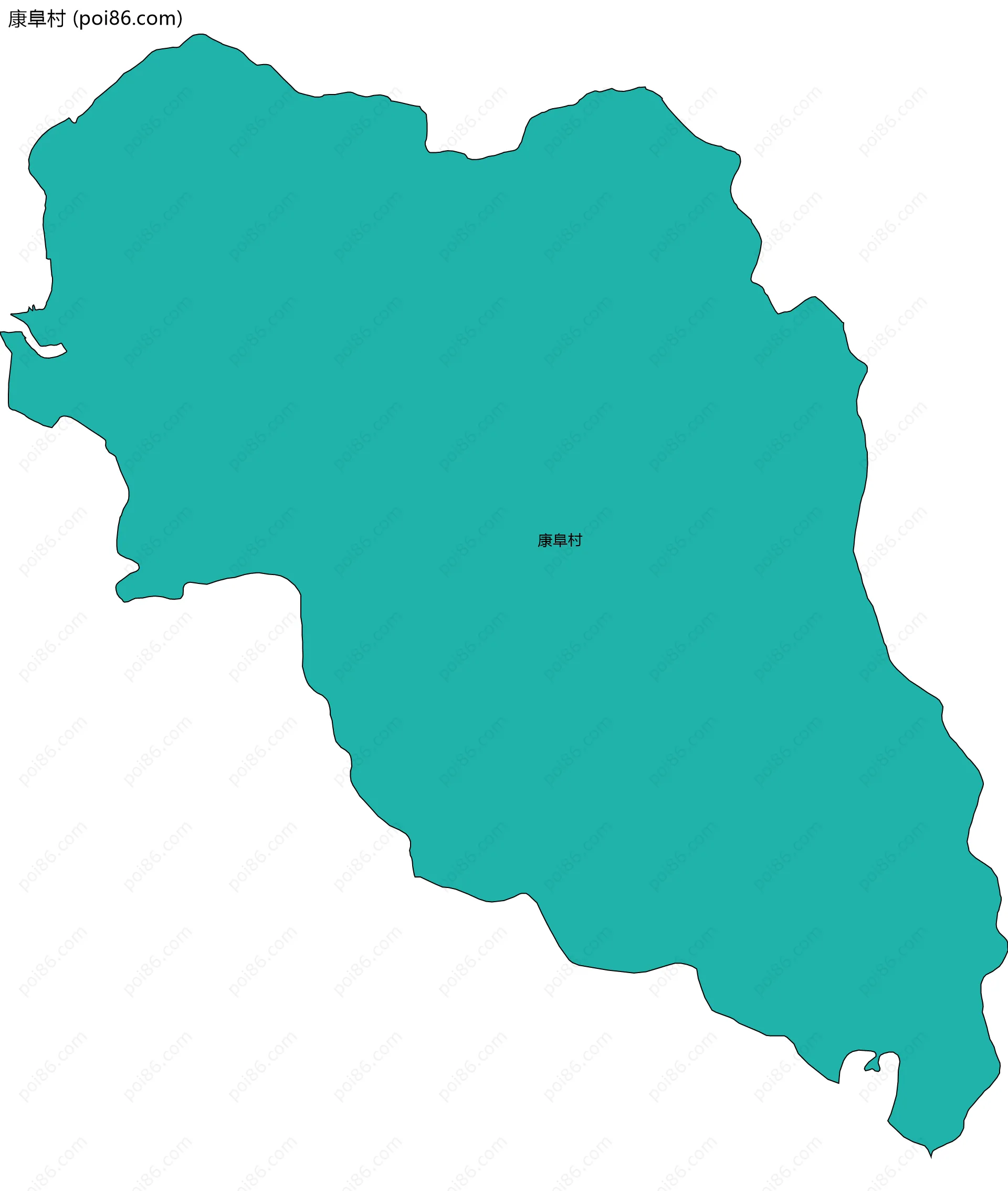 康阜村边界地图