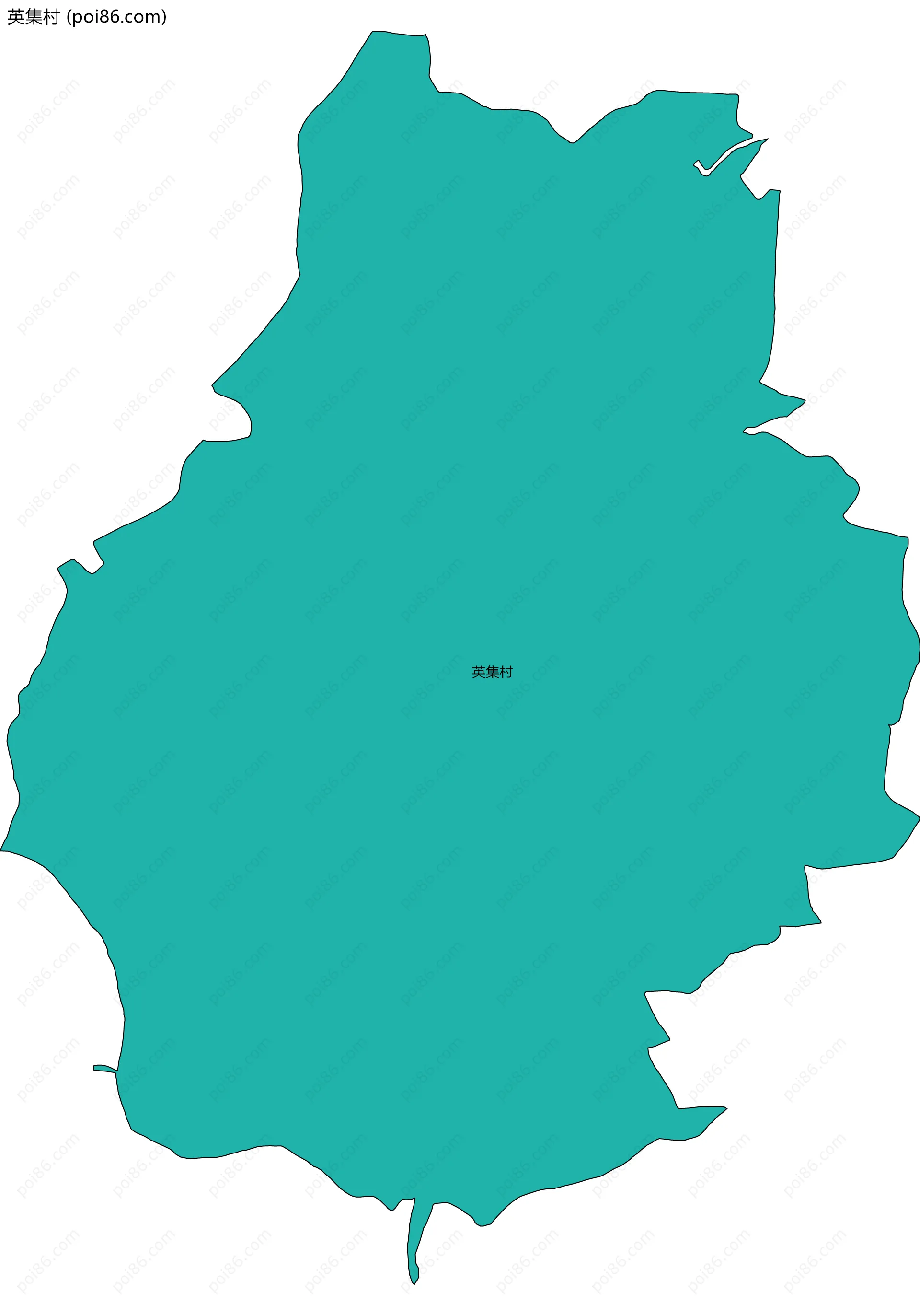 英集村边界地图