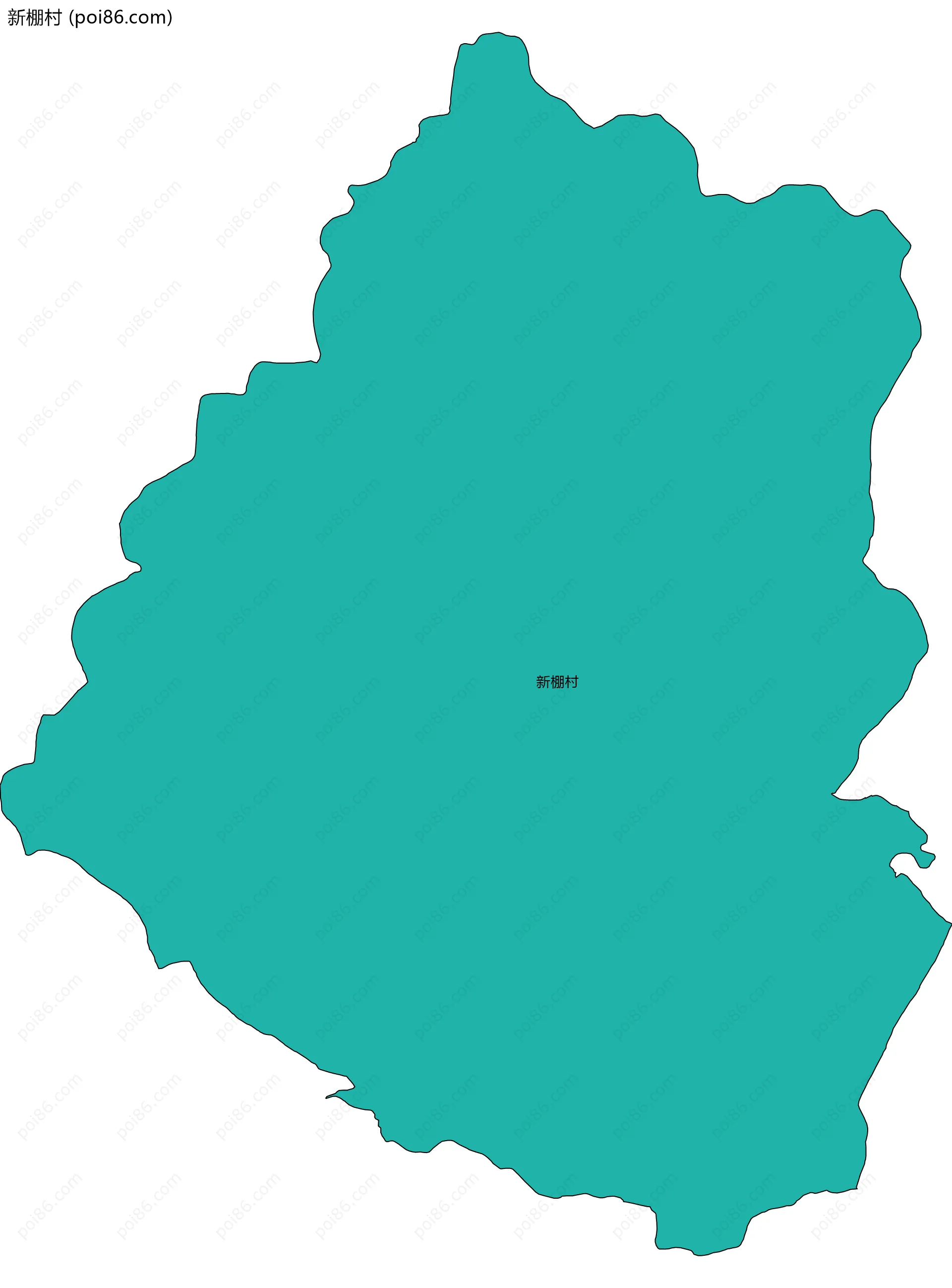 新棚村边界地图