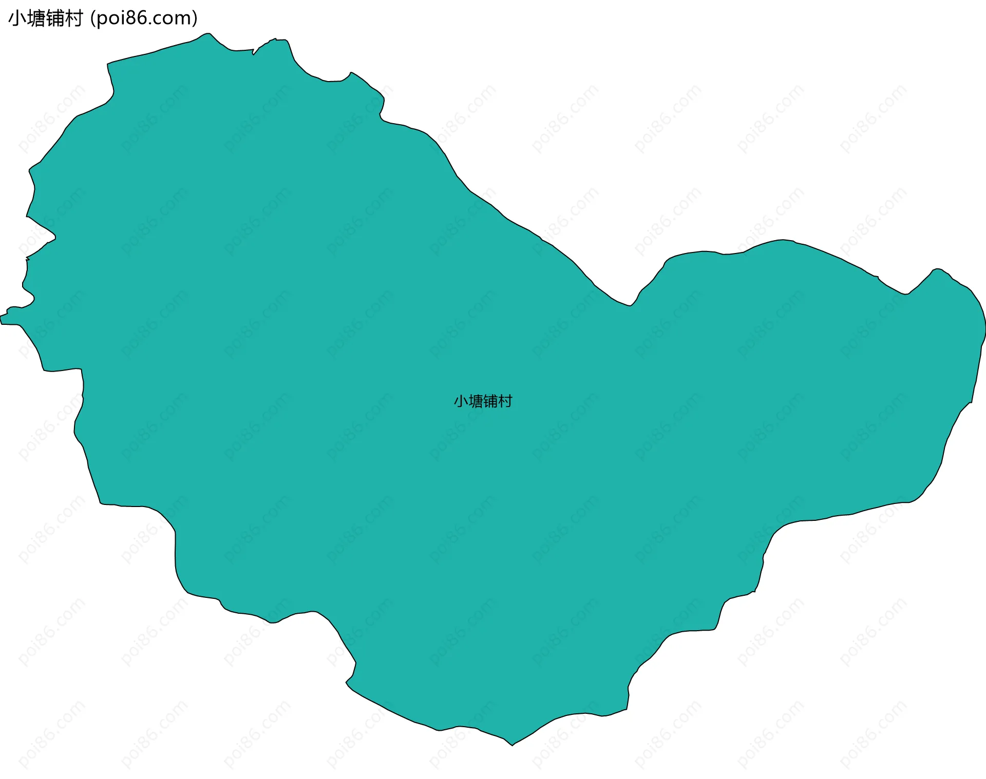 小塘铺村边界地图