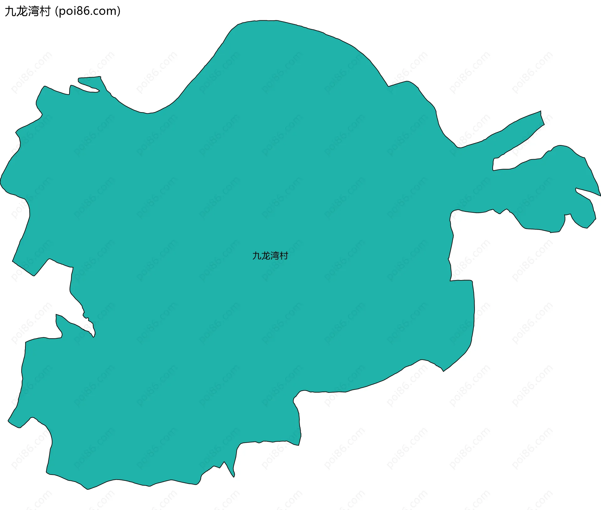 九龙湾村边界地图