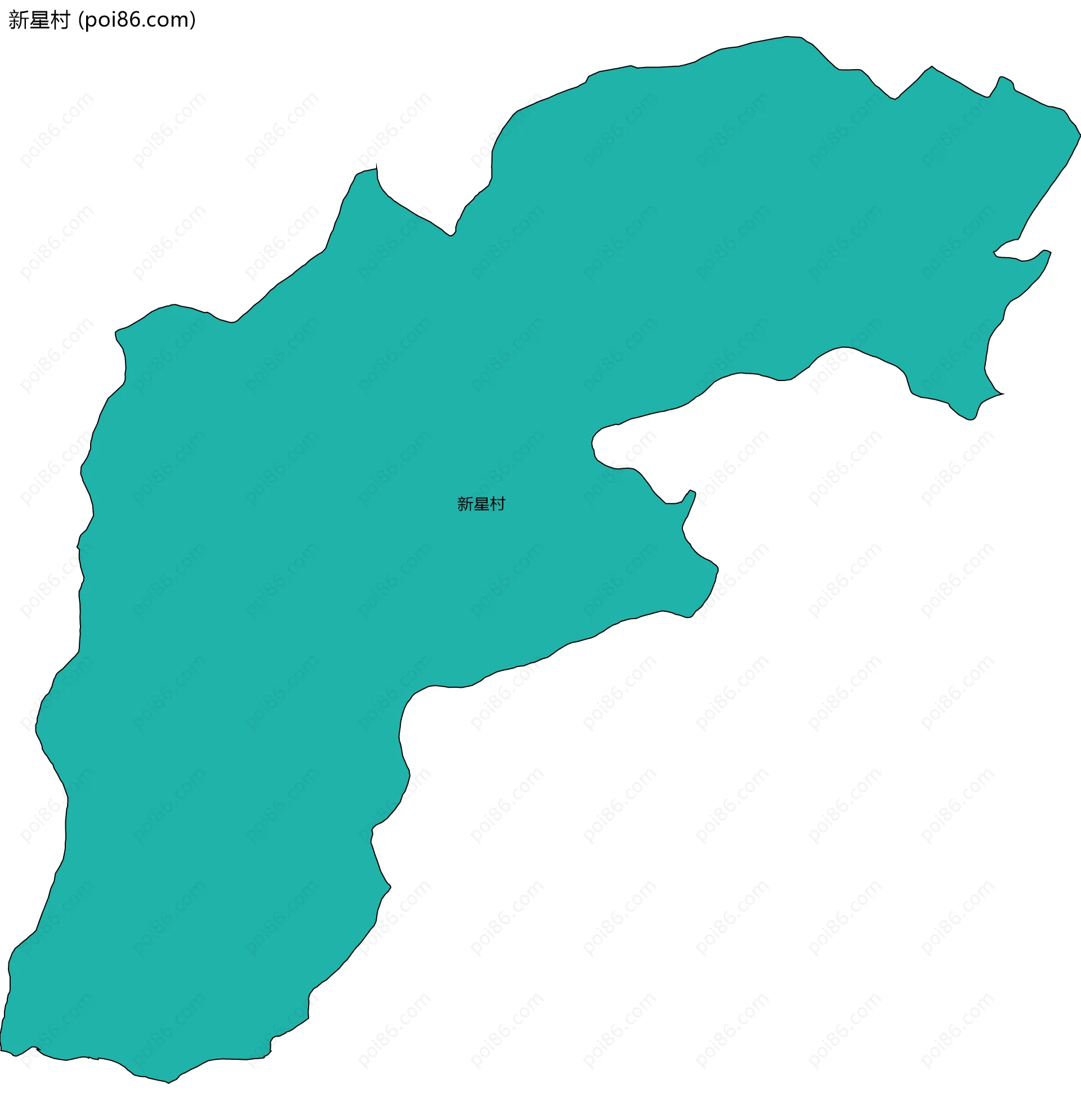 新星村边界地图