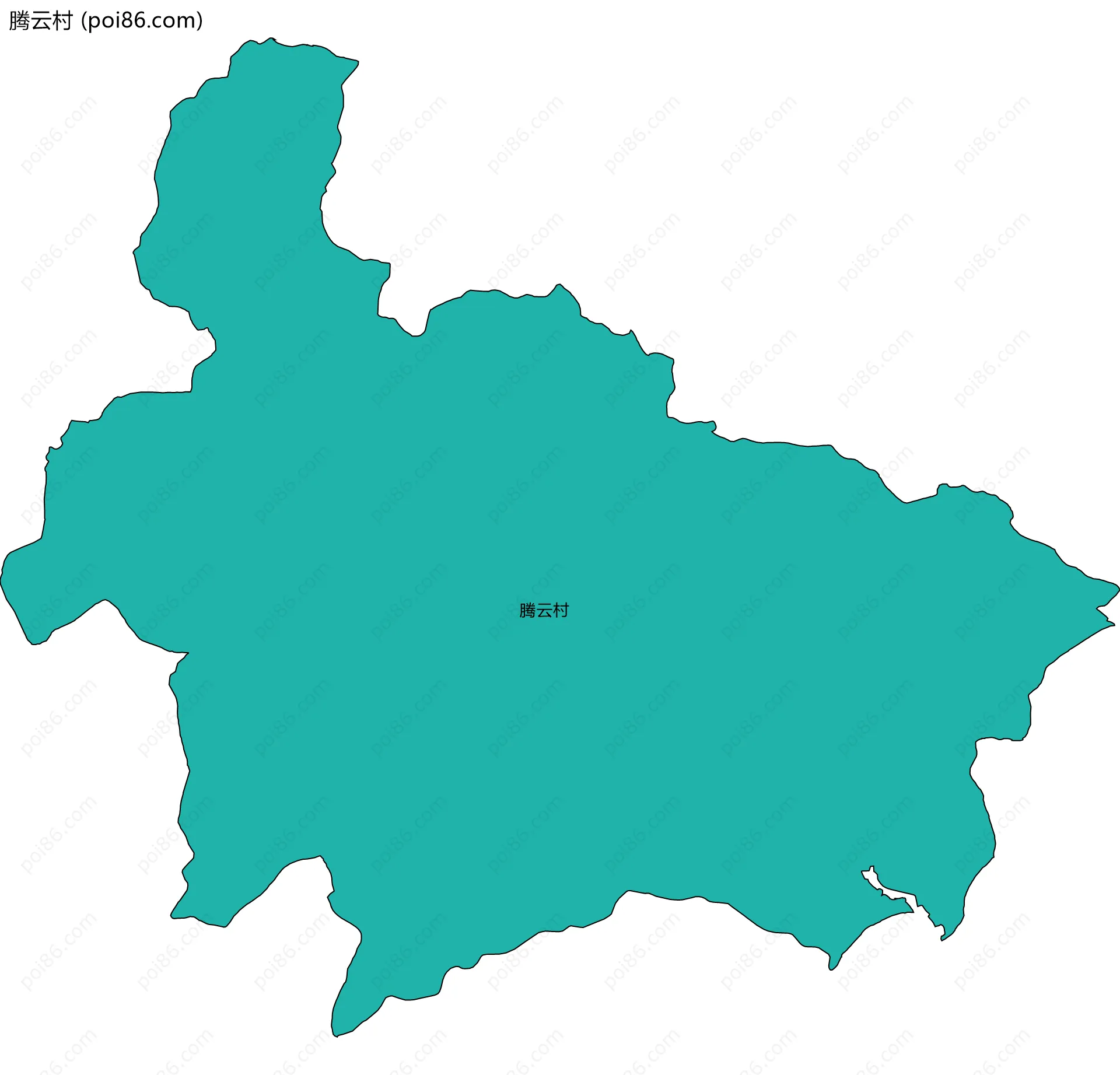 腾云村边界地图