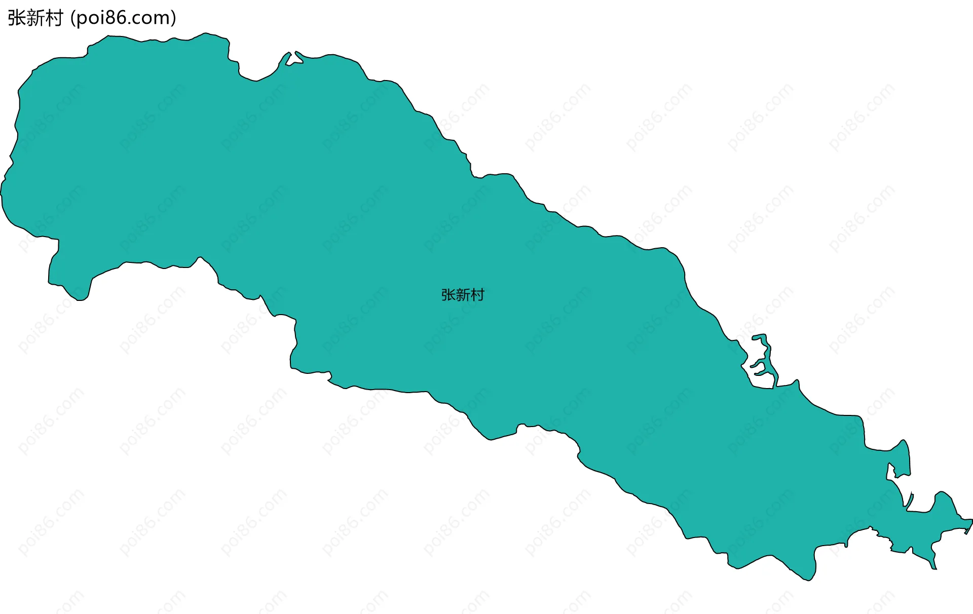 张新村边界地图