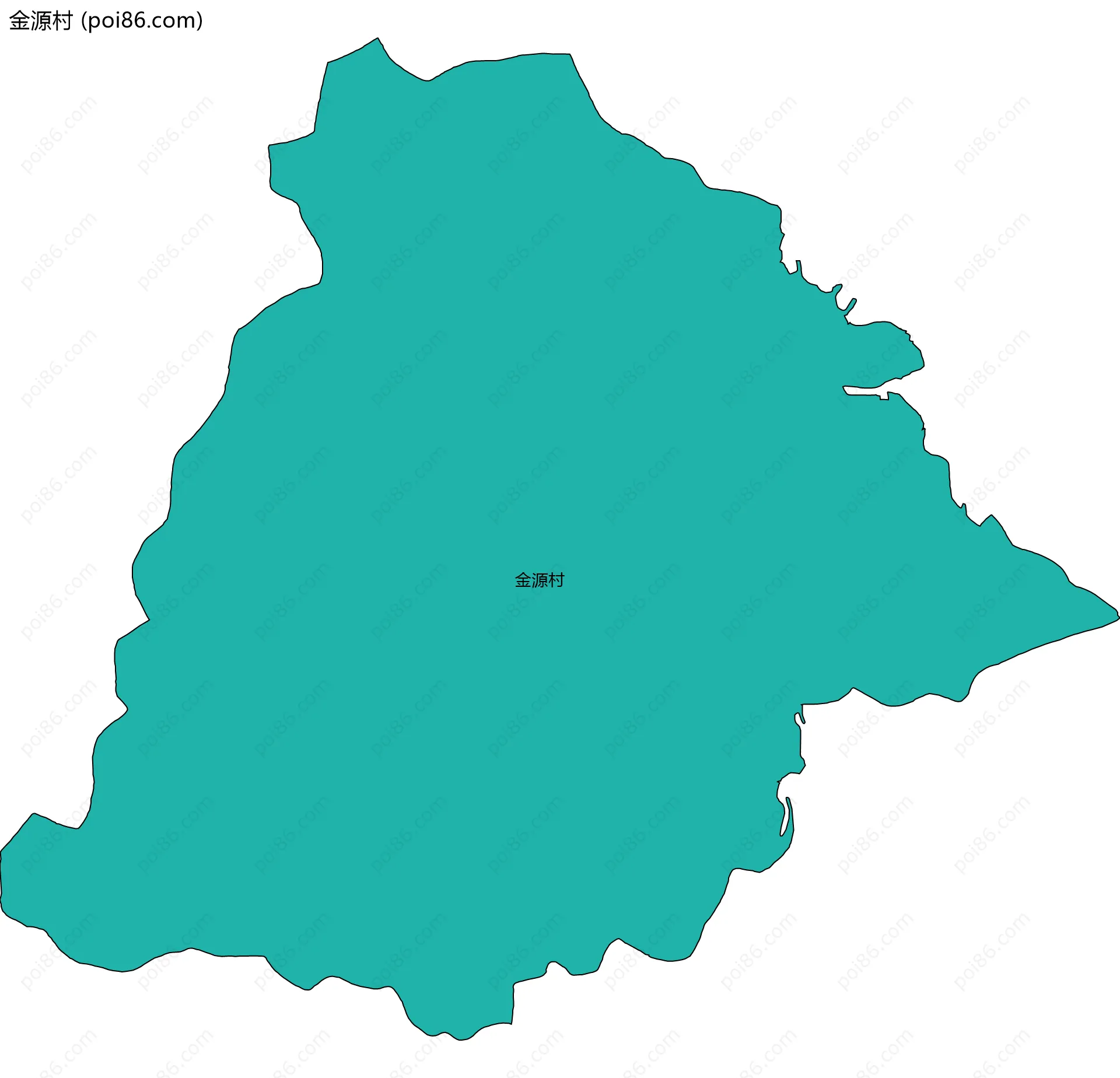 金源村边界地图