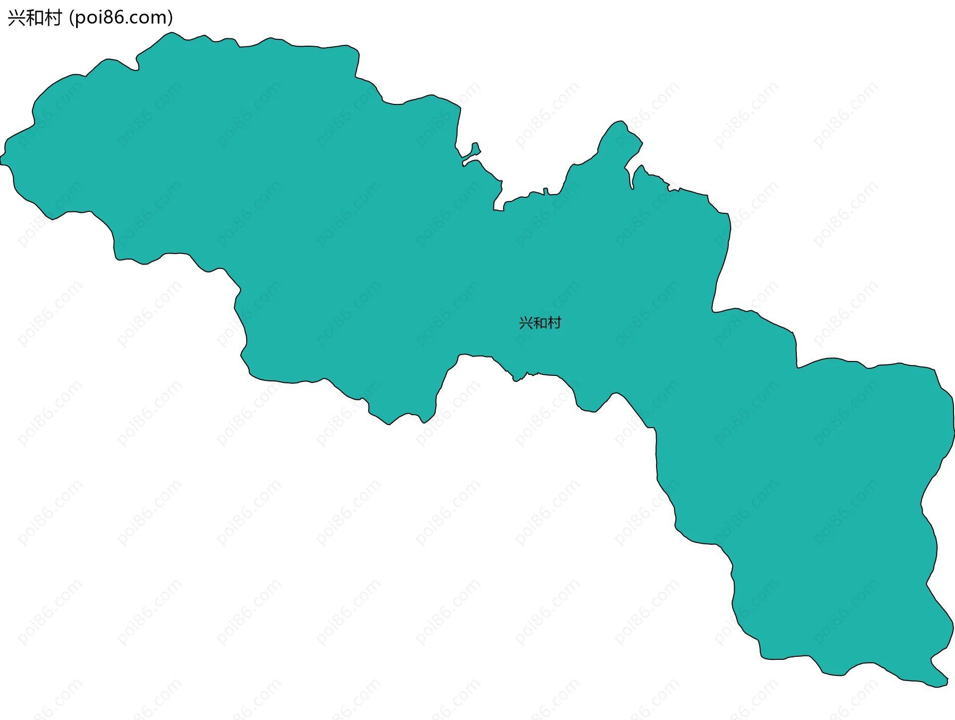 兴和村边界地图