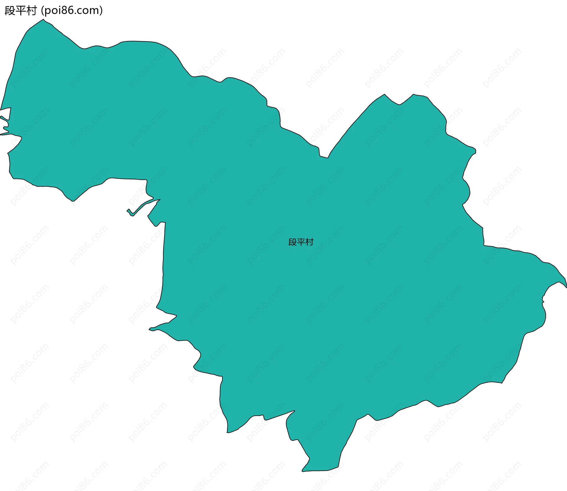 段平村边界地图
