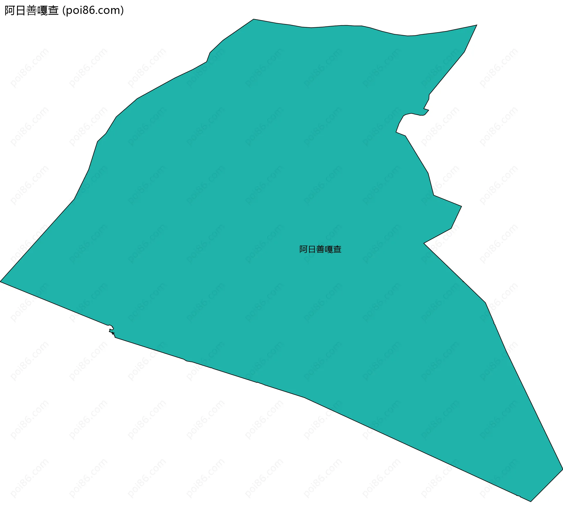 阿日善嘎查边界地图