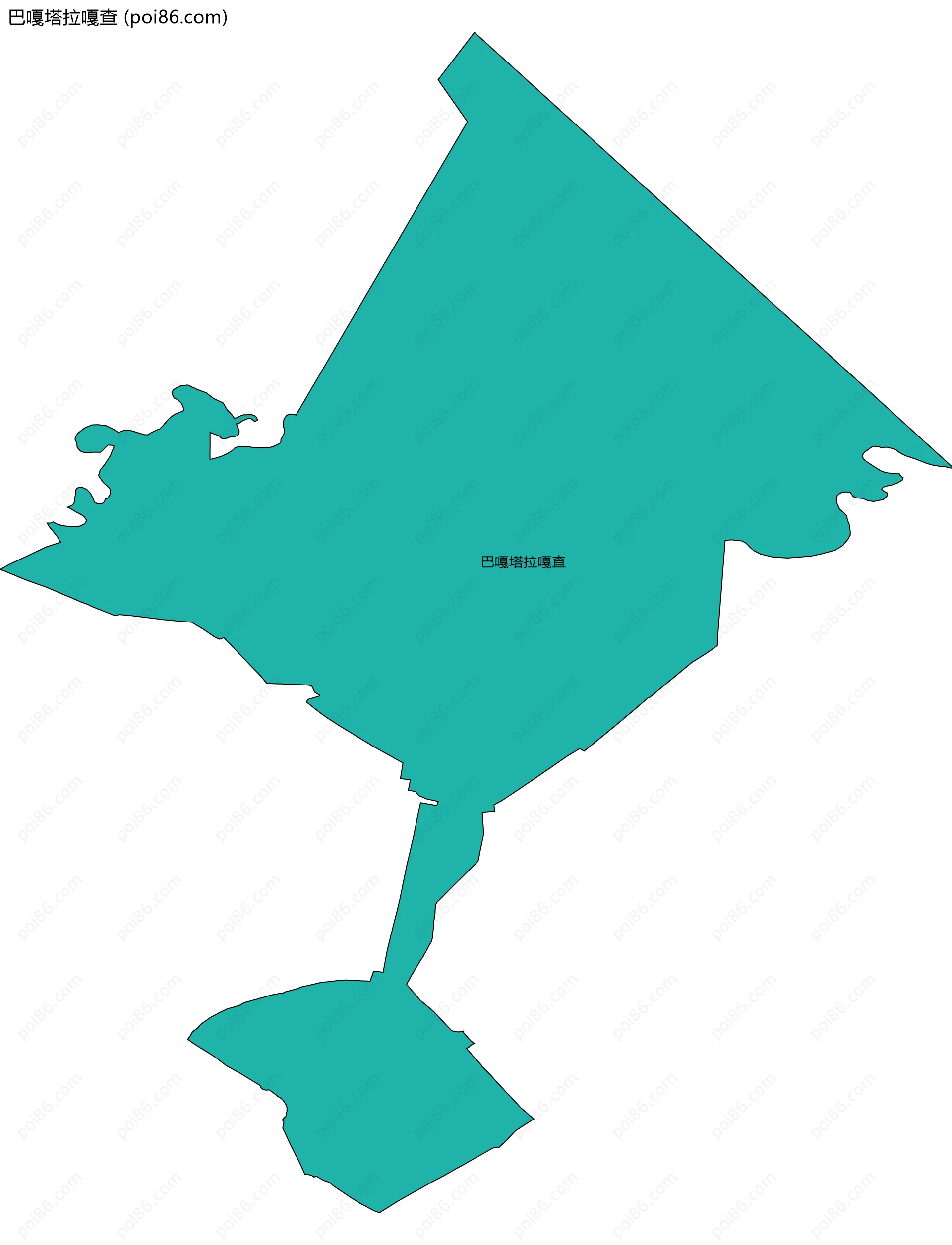 巴嘎塔拉嘎查边界地图