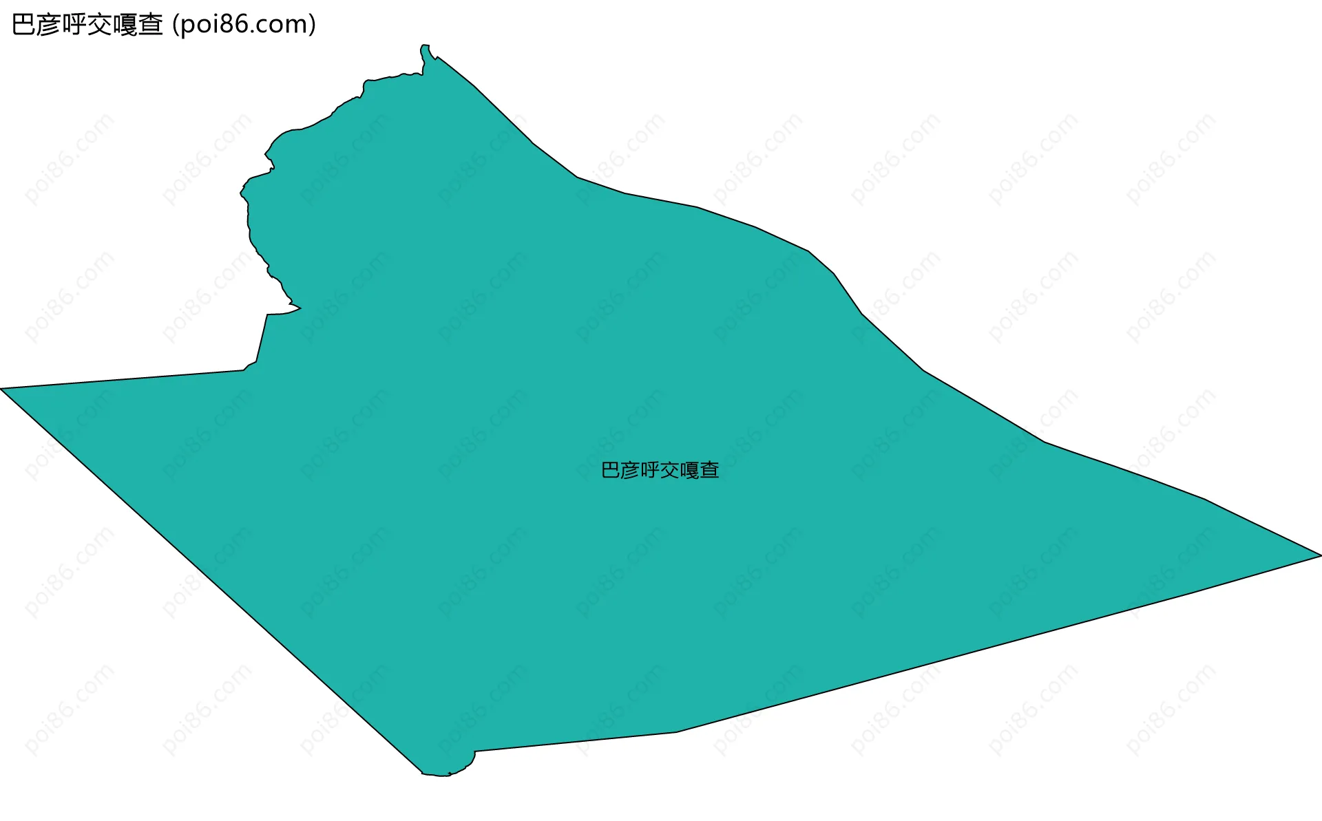 巴彦呼交嘎查边界地图