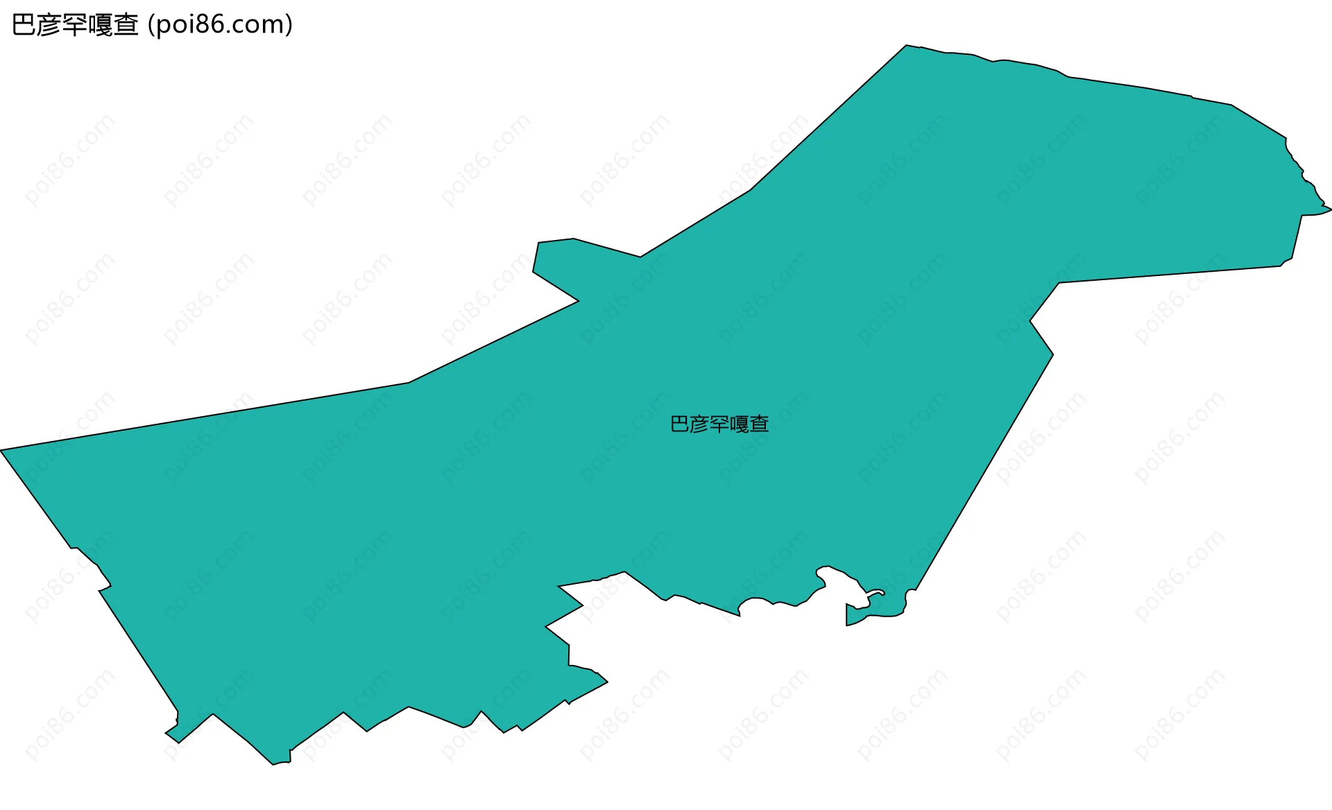 巴彦罕嘎查边界地图
