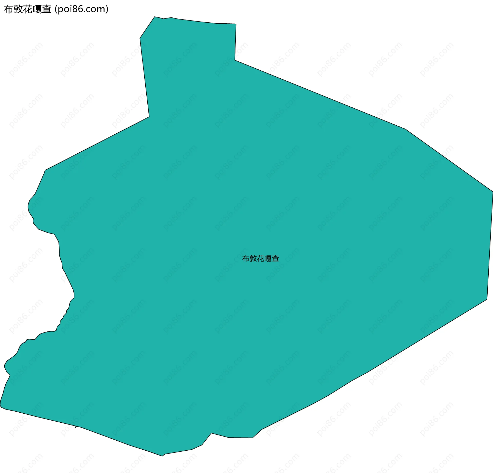 布敦花嘎查边界地图