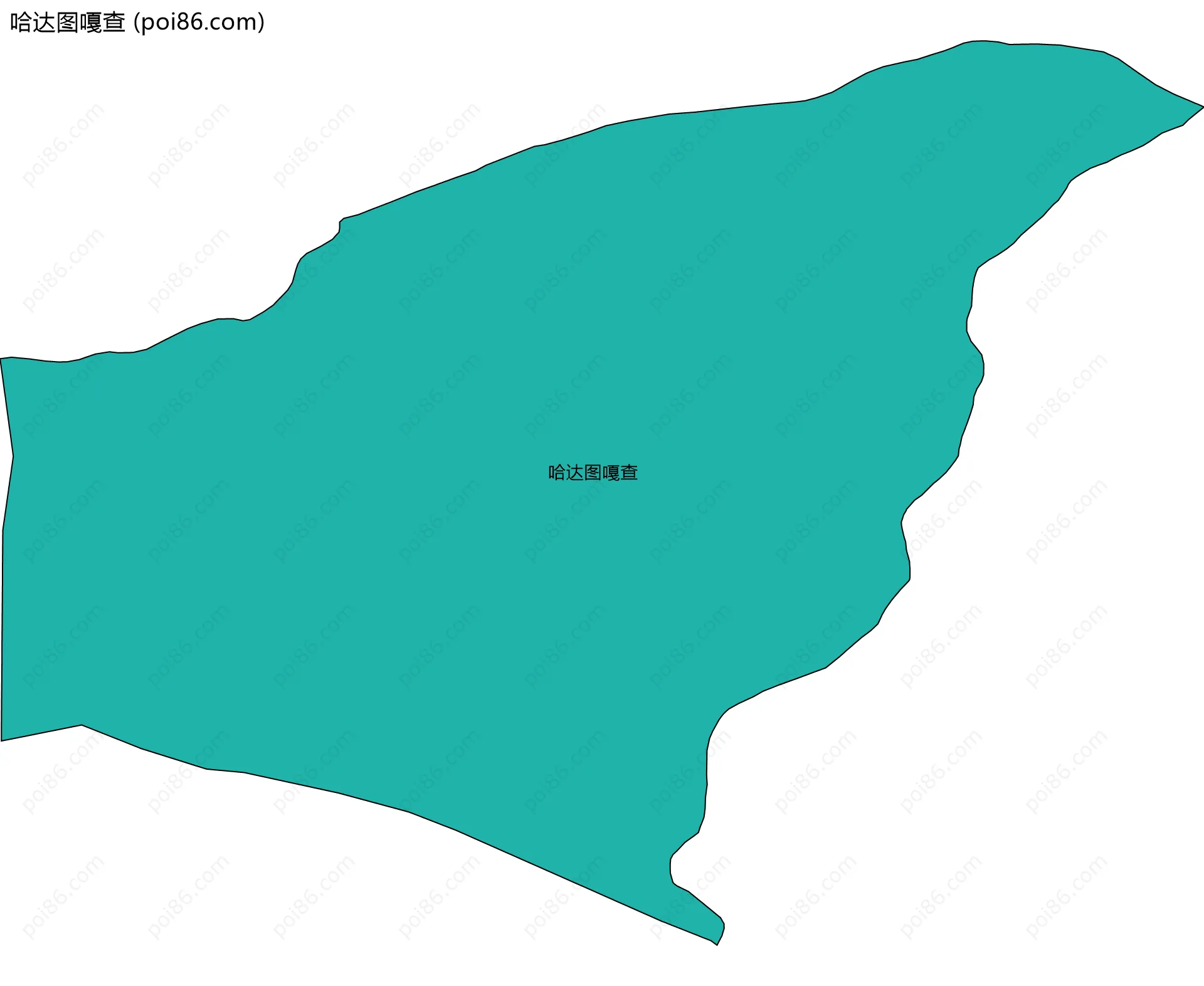 哈达图嘎查边界地图