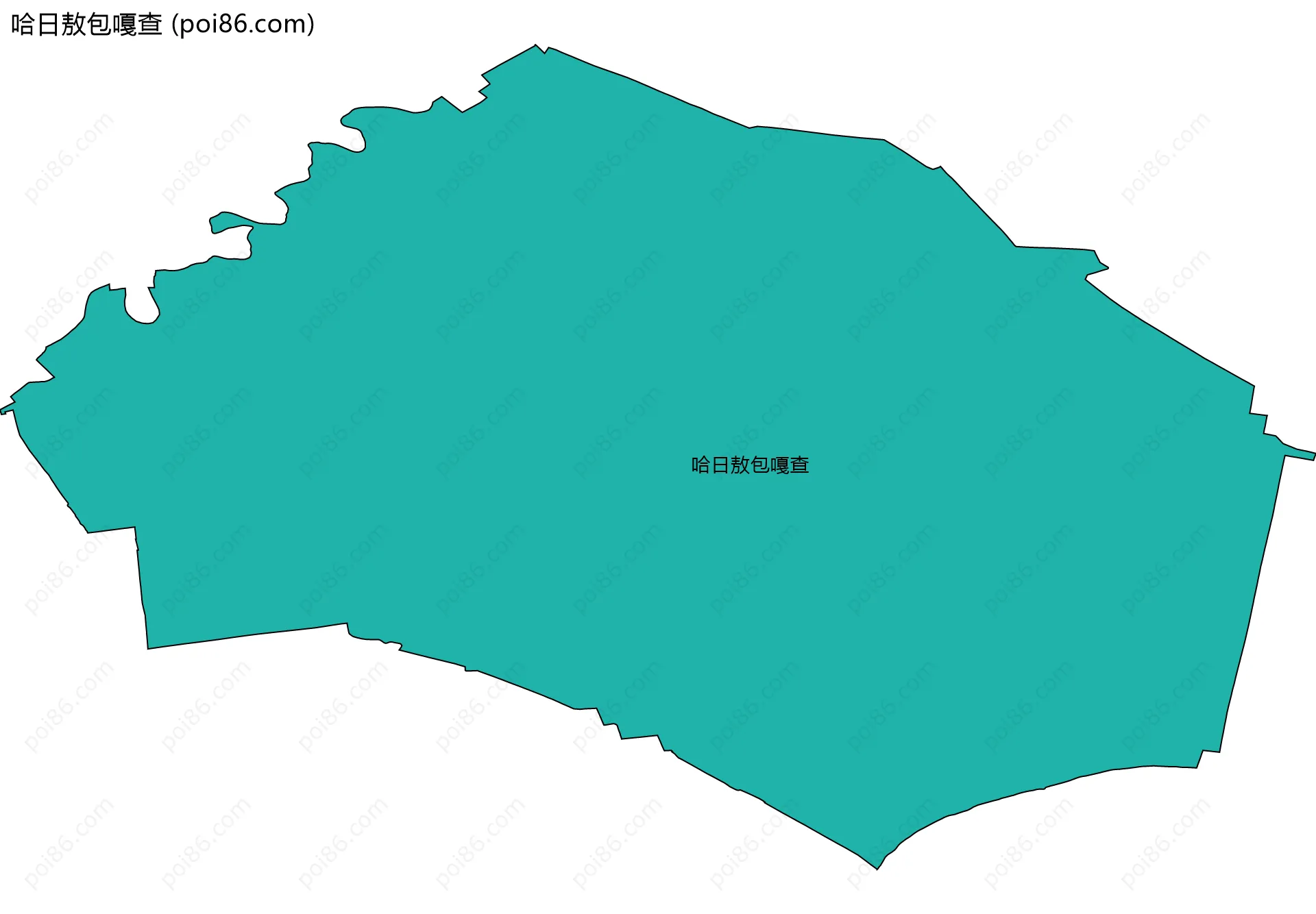 哈日敖包嘎查边界地图