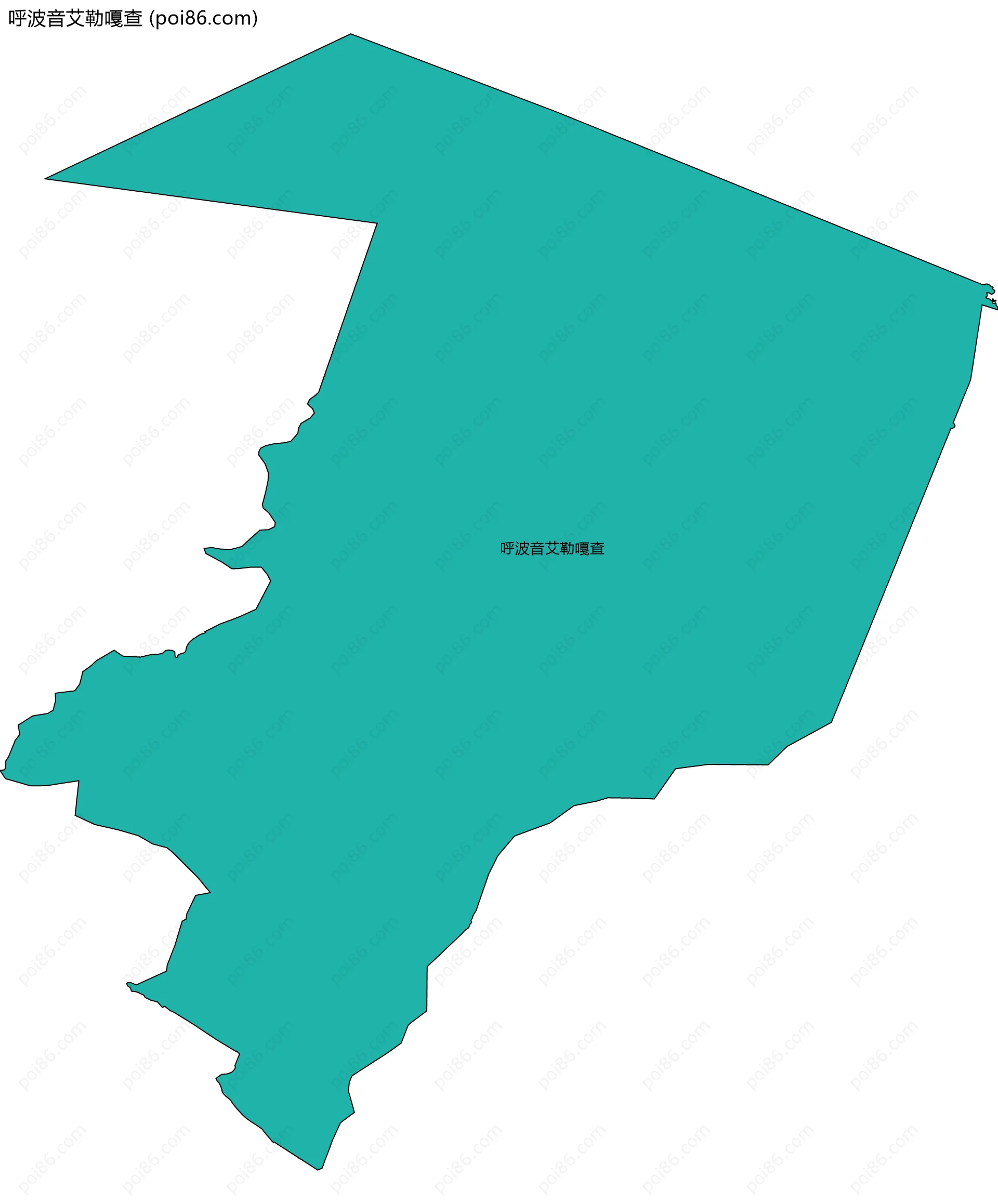 呼波音艾勒嘎查边界地图