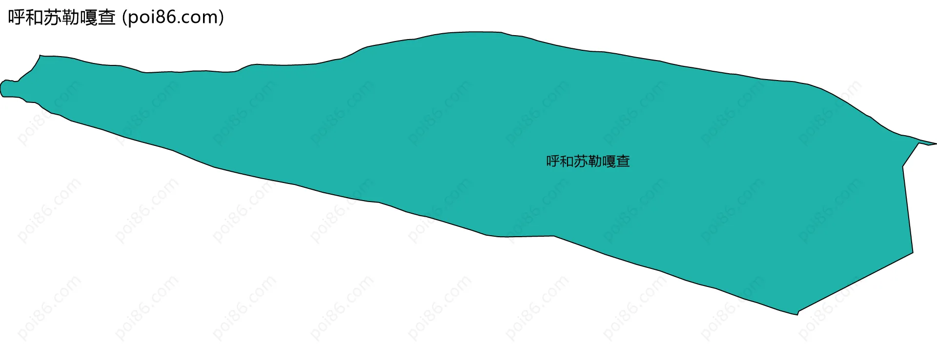 呼和苏勒嘎查边界地图