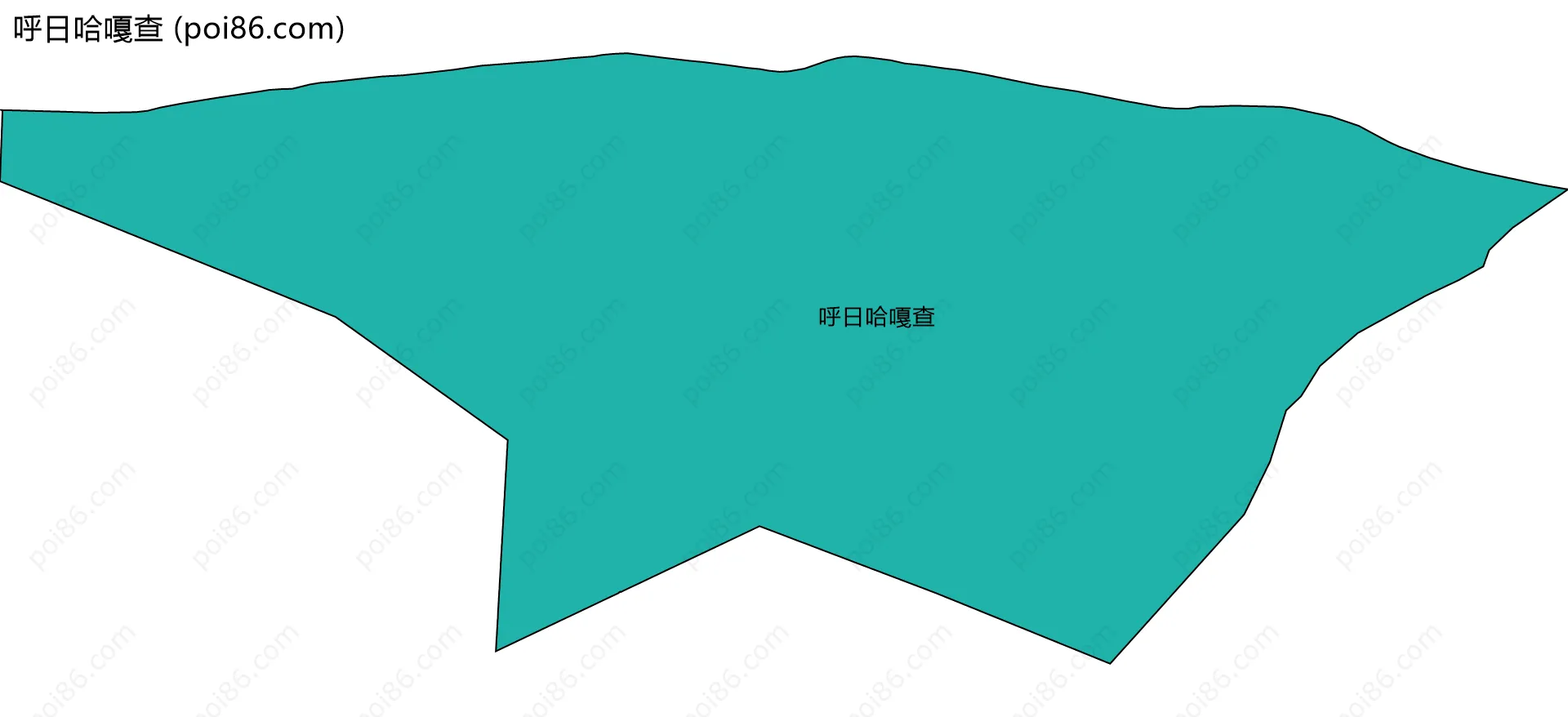 呼日哈嘎查边界地图