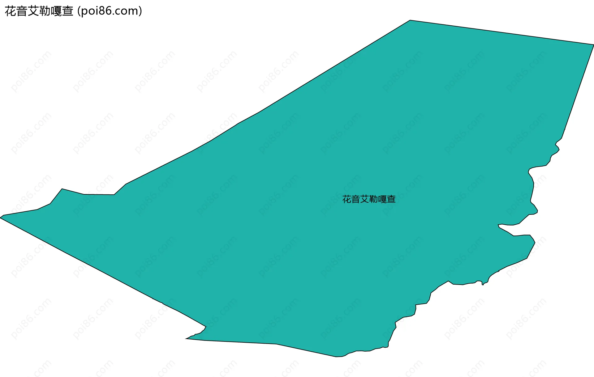 花音艾勒嘎查边界地图