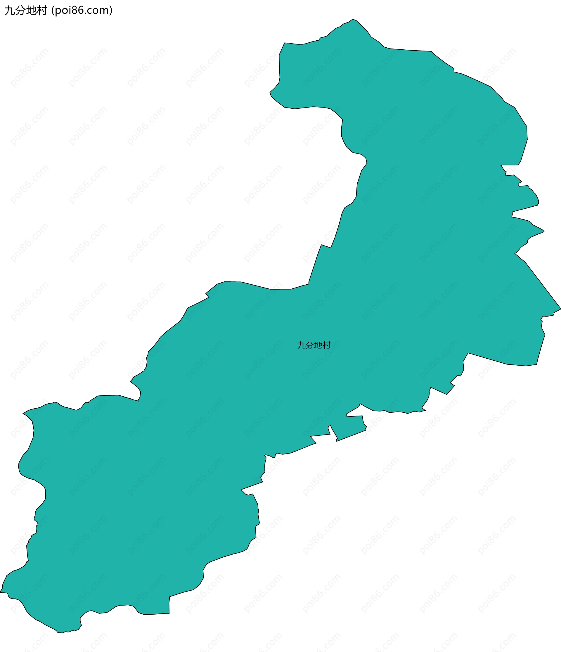 九分地村边界地图