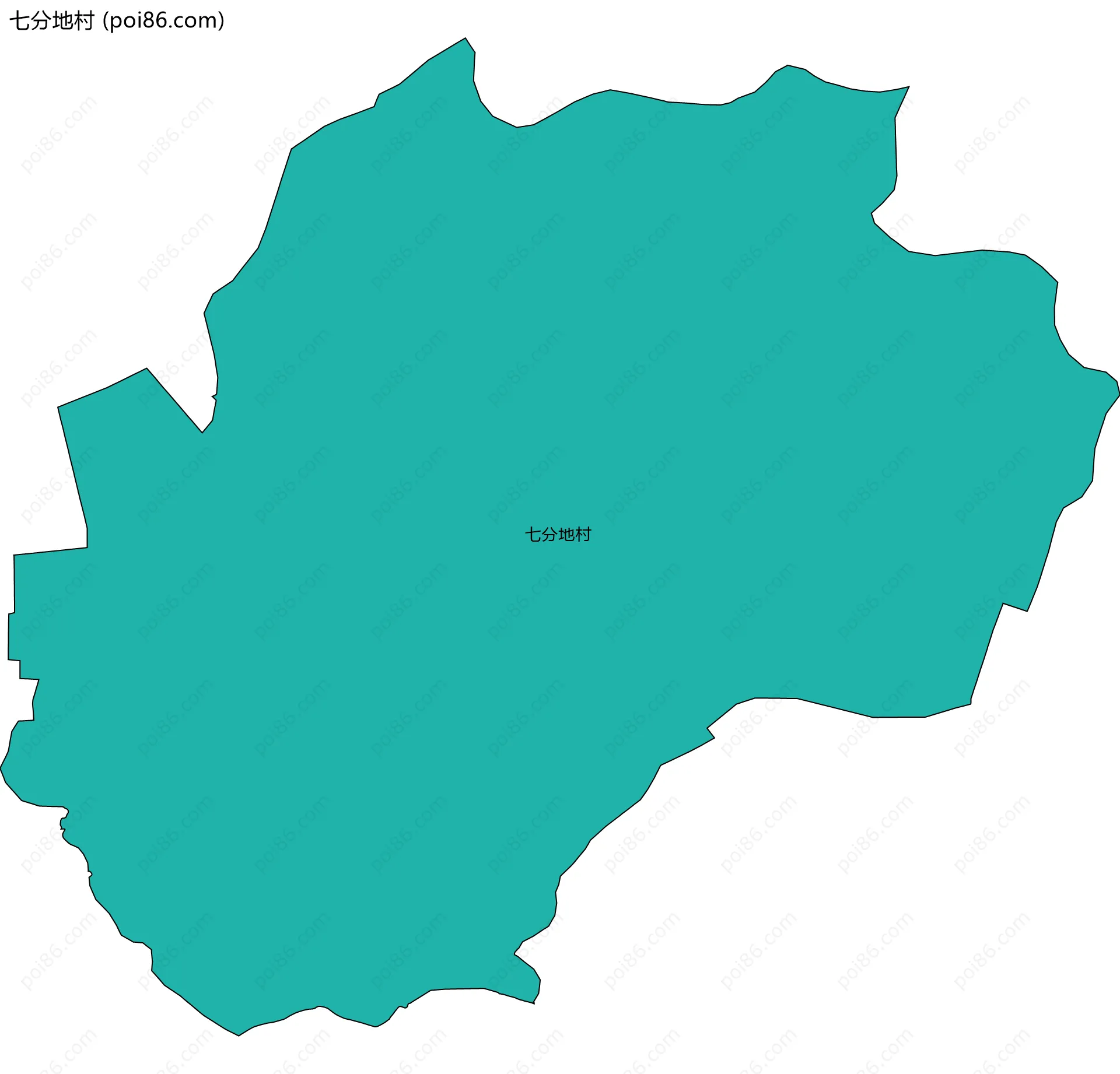 七分地村边界地图