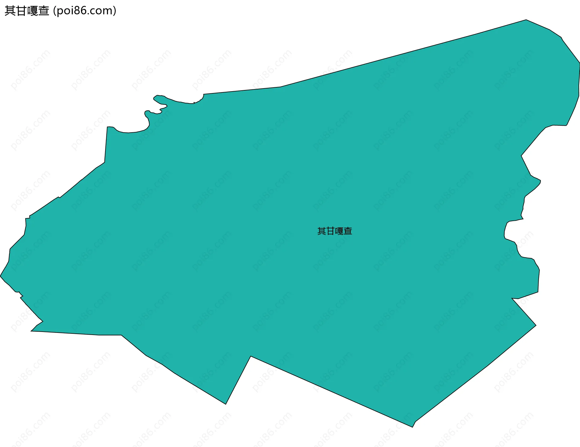 其甘嘎查边界地图