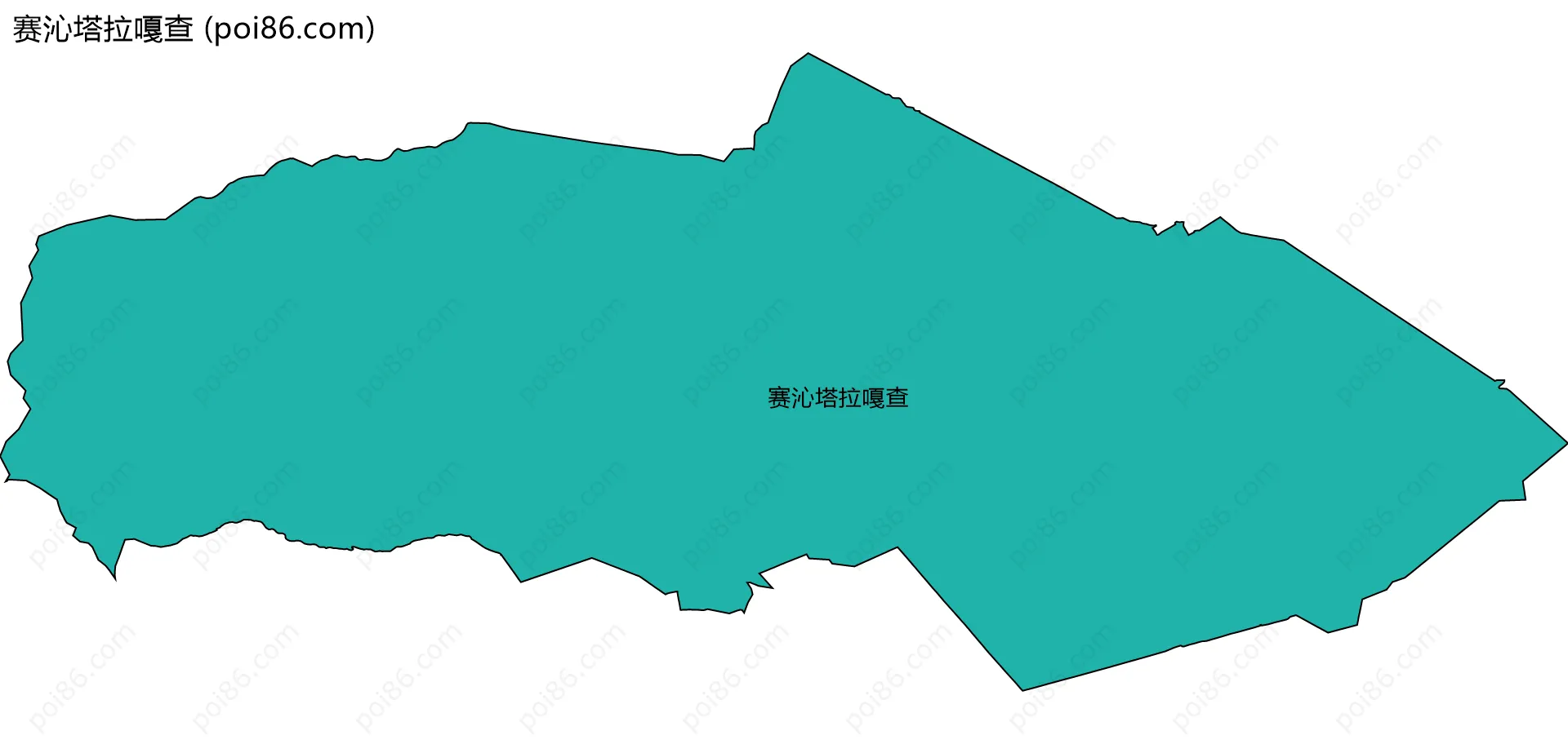 赛沁塔拉嘎查边界地图