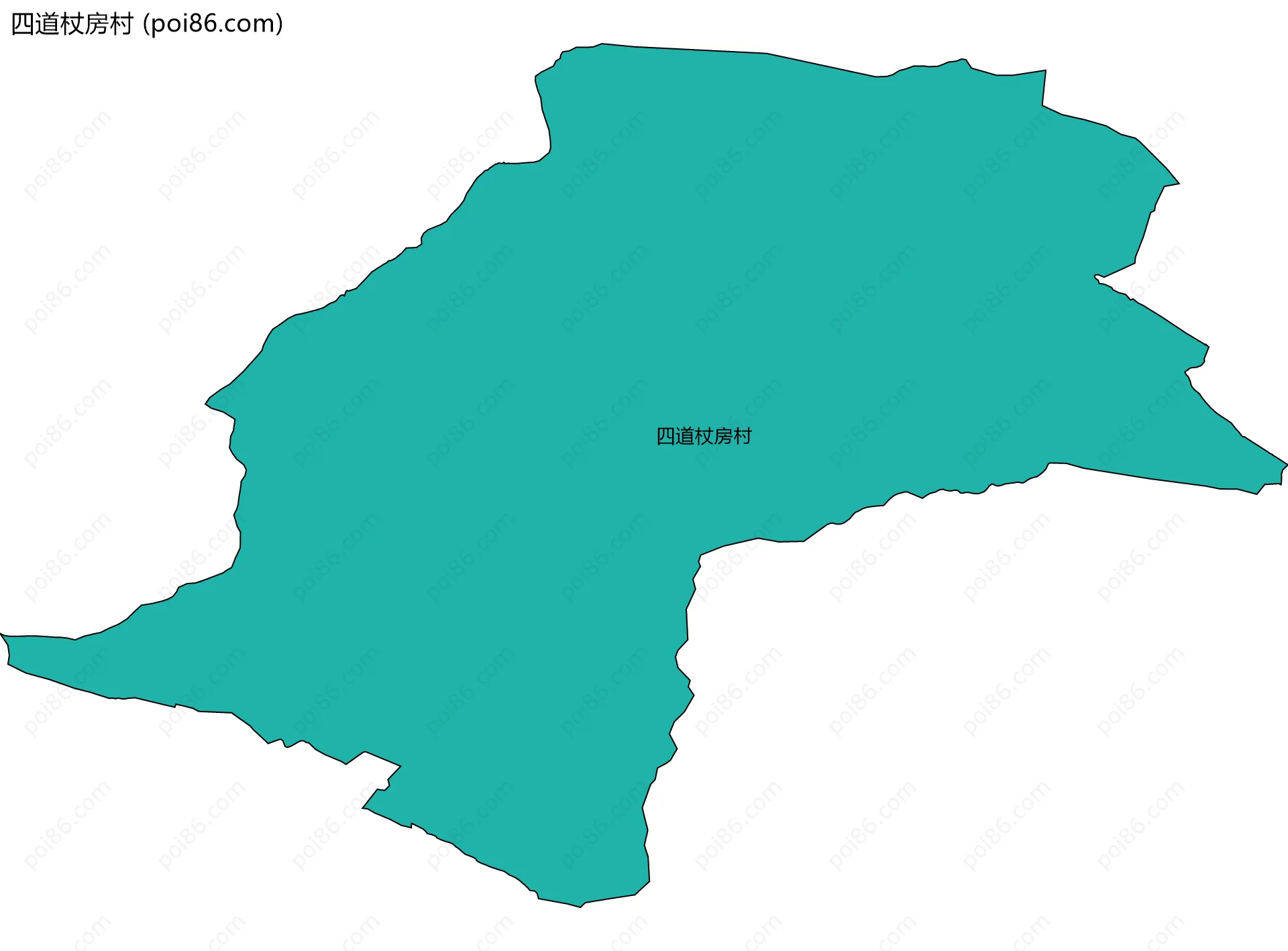 四道杖房村边界地图