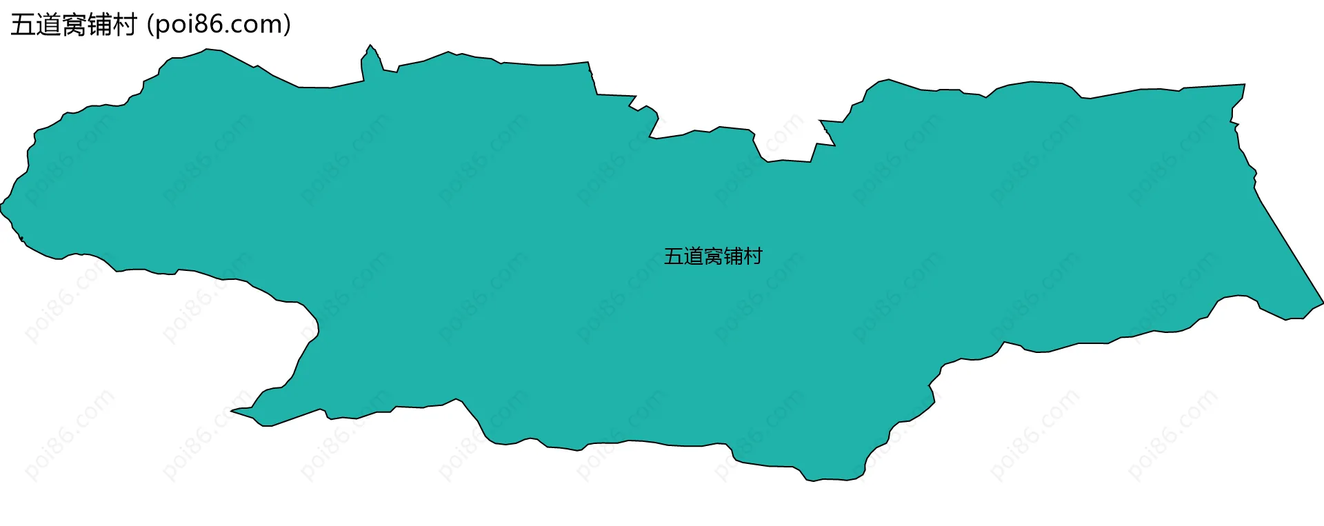 五道窝铺村边界地图