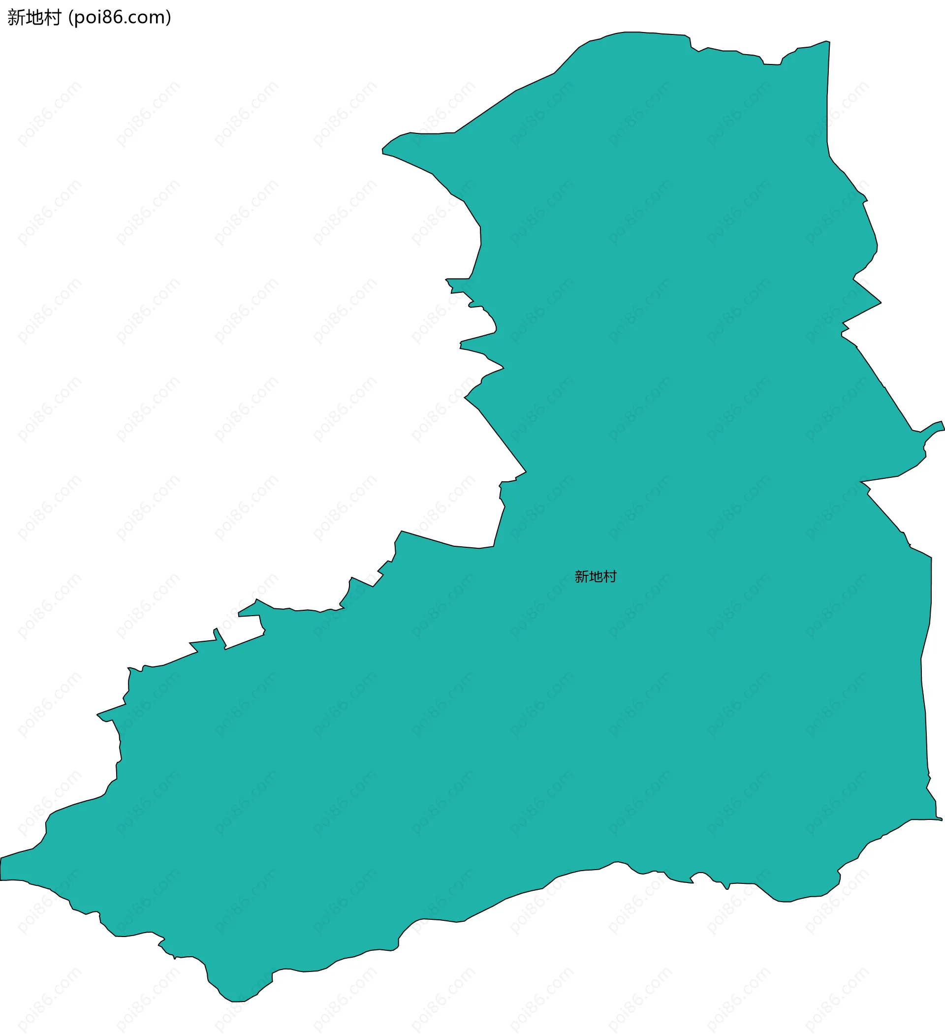 新地村边界地图