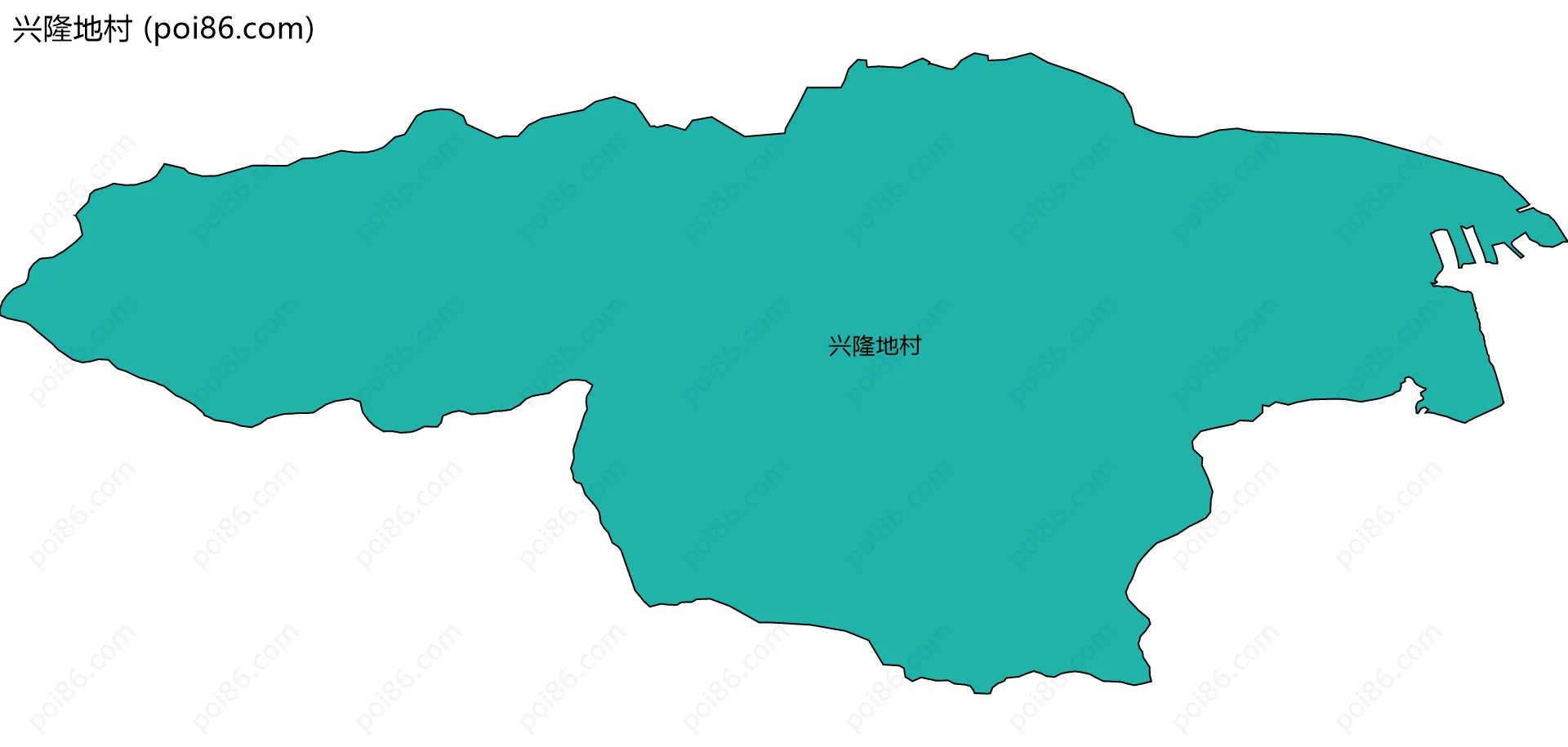 兴隆地村边界地图