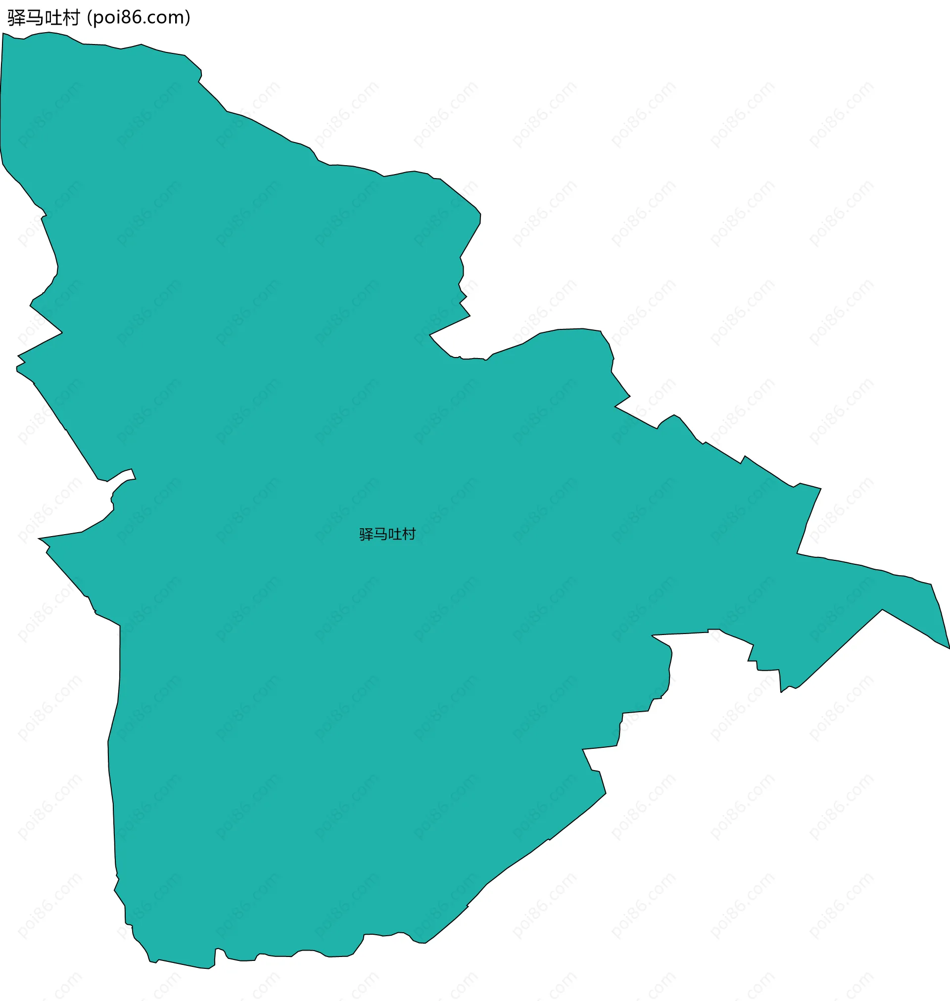 驿马吐村边界地图
