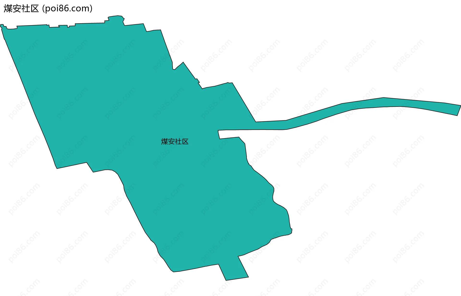 煤安社区边界地图