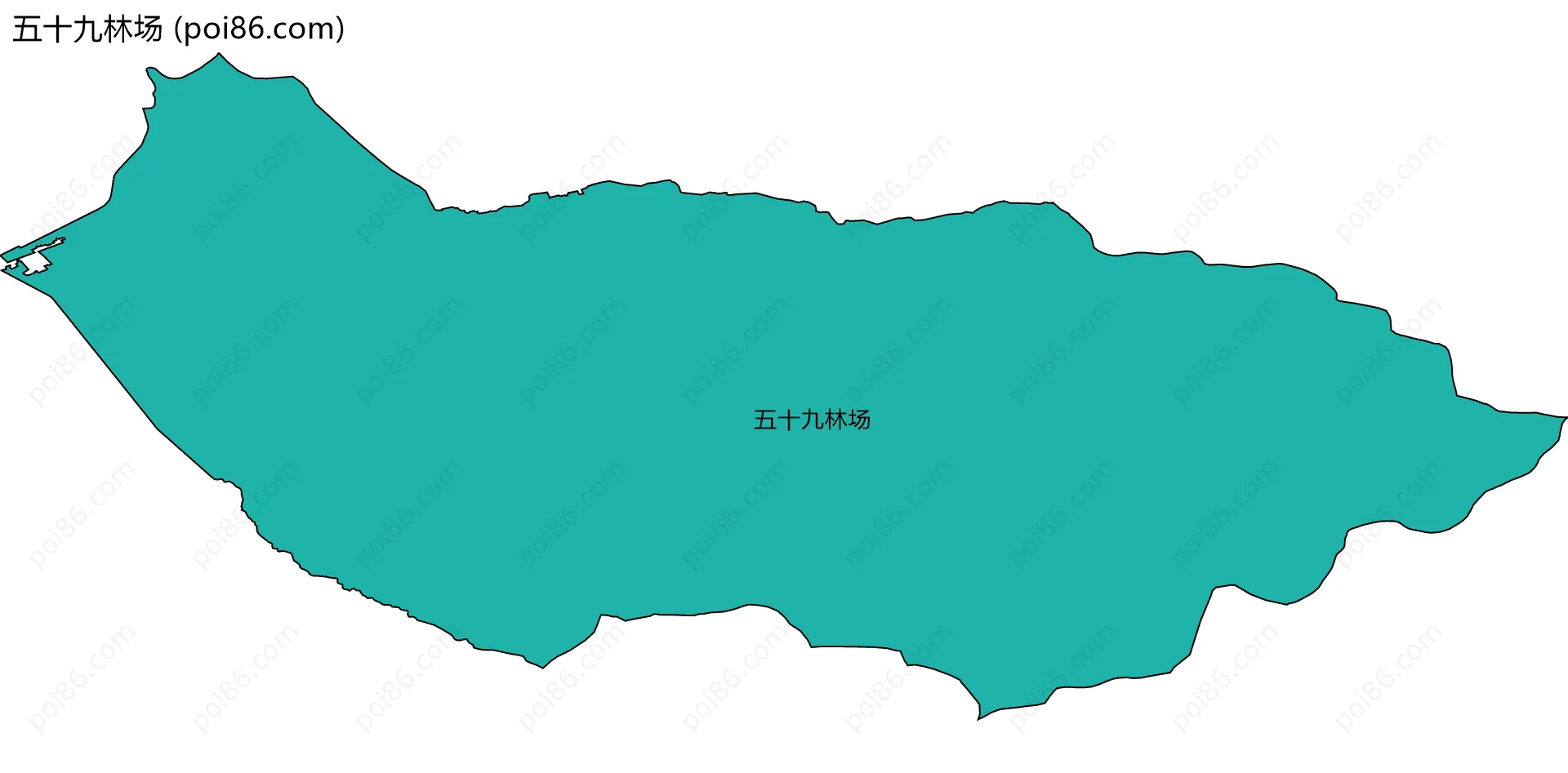 五十九林场边界地图