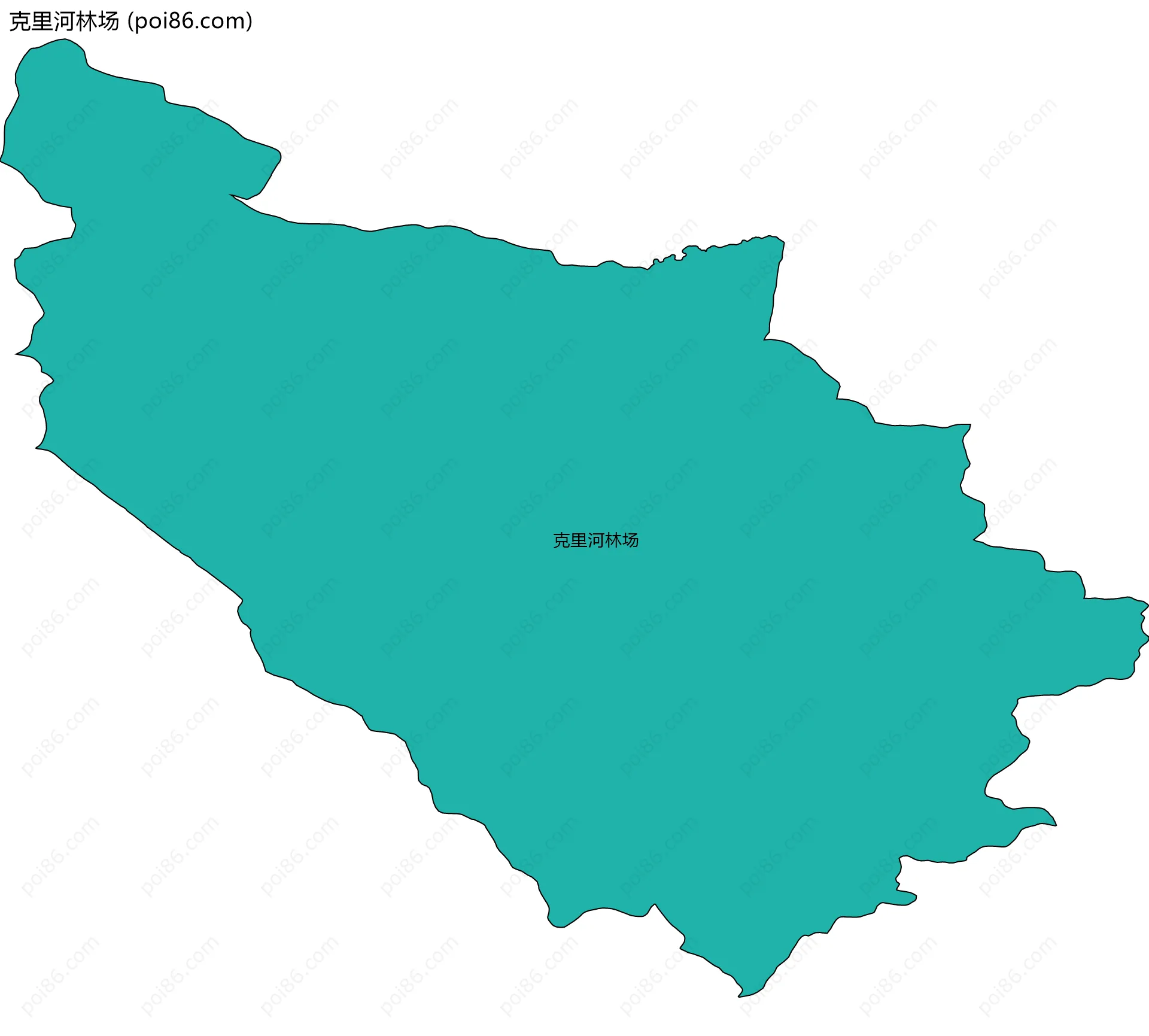 克里河林场边界地图
