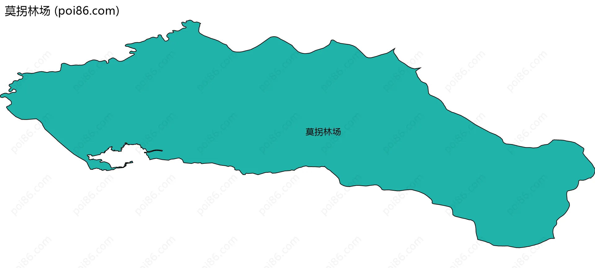 莫拐林场边界地图