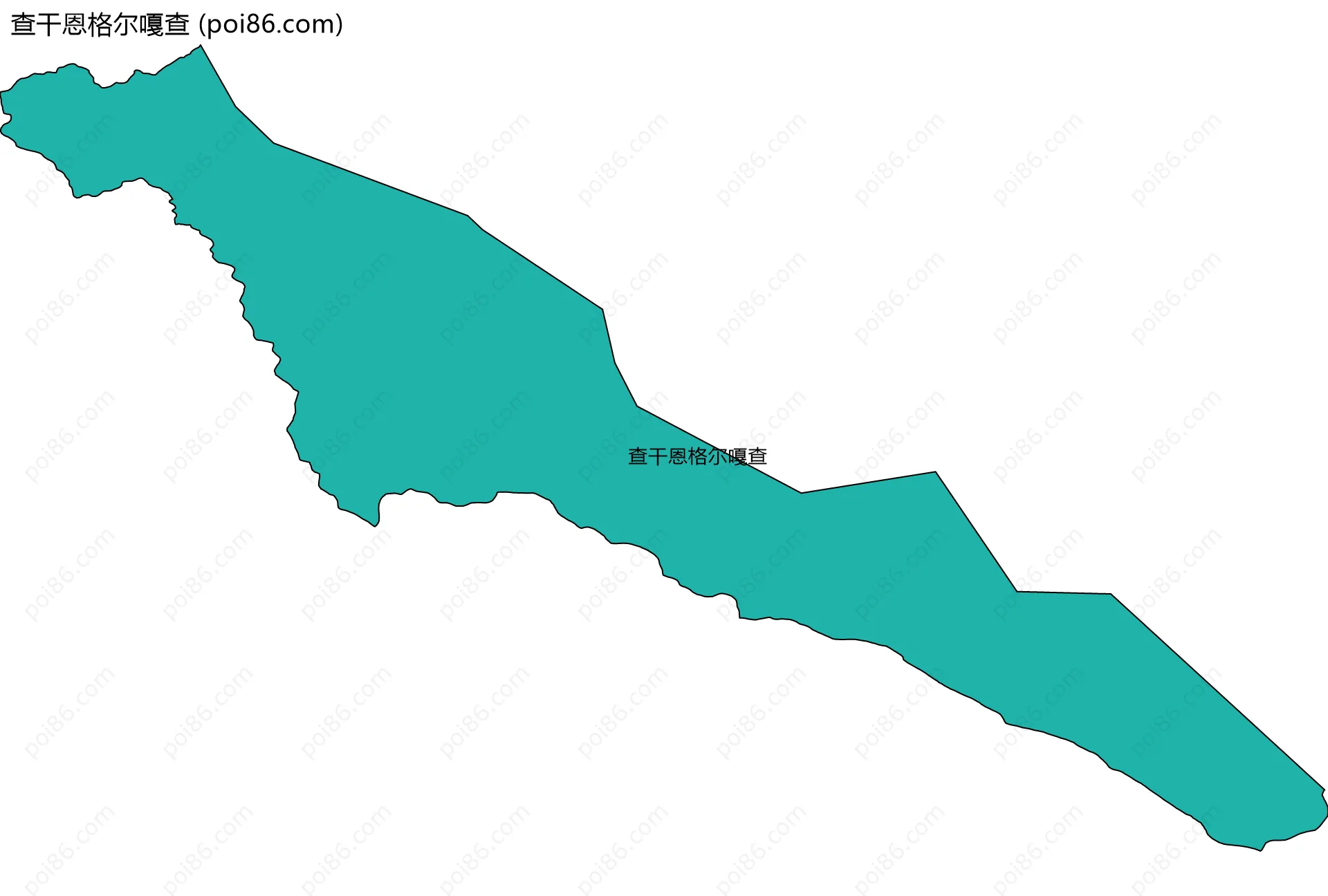 查干恩格尔嘎查边界地图