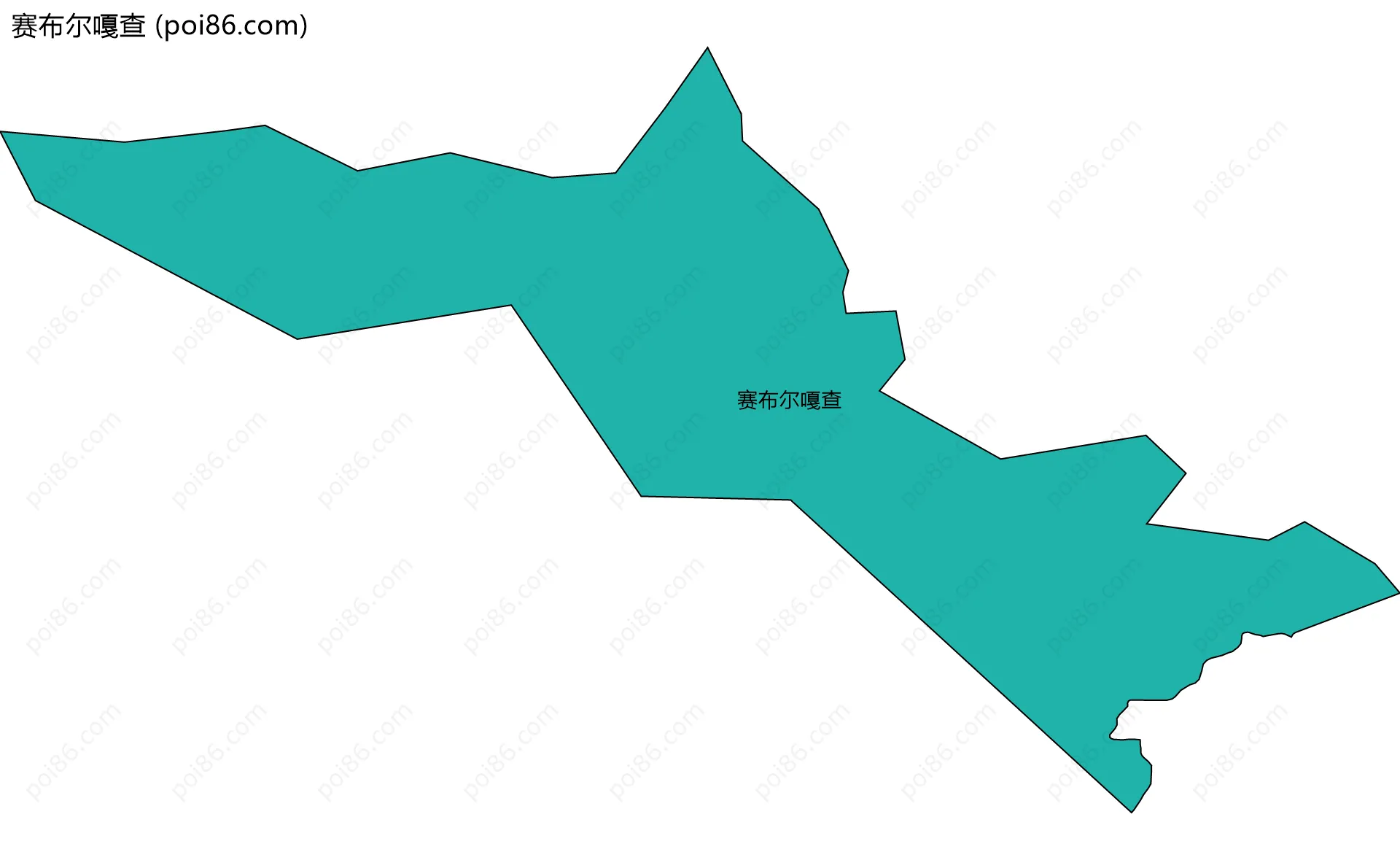 赛布尔嘎查边界地图