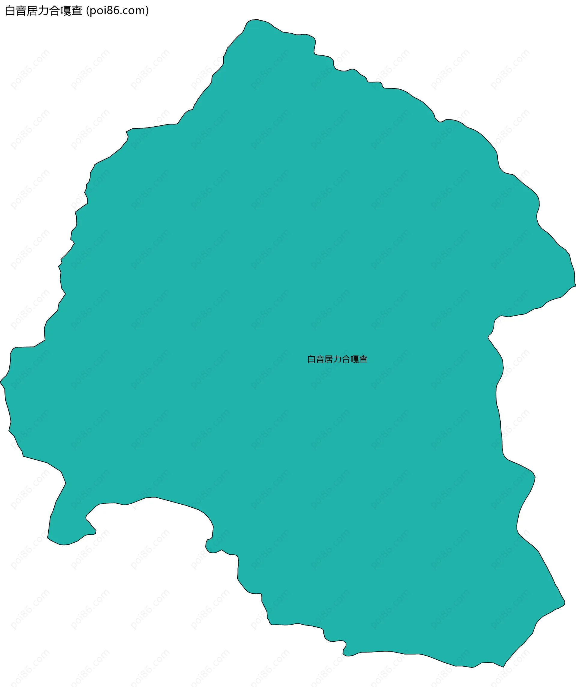 白音居力合嘎查边界地图