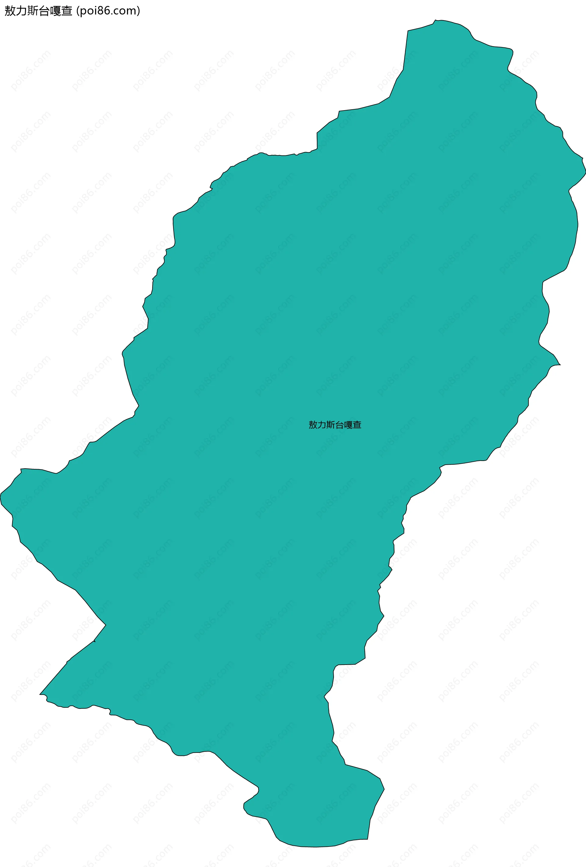 敖力斯台嘎查边界地图