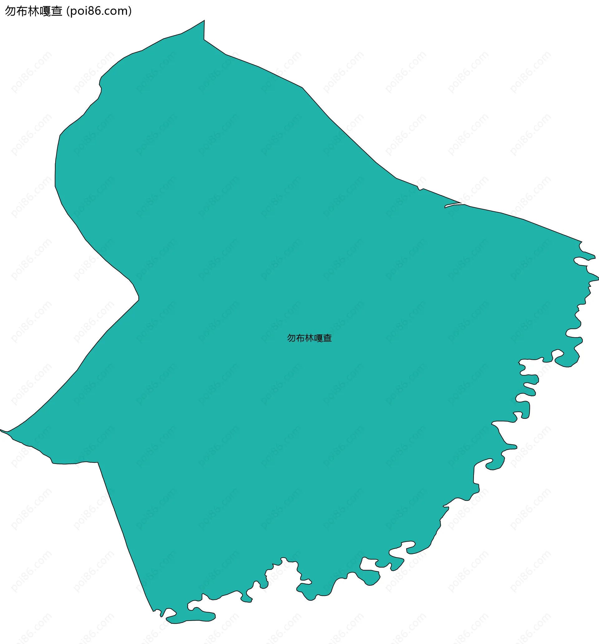 勿布林嘎查边界地图