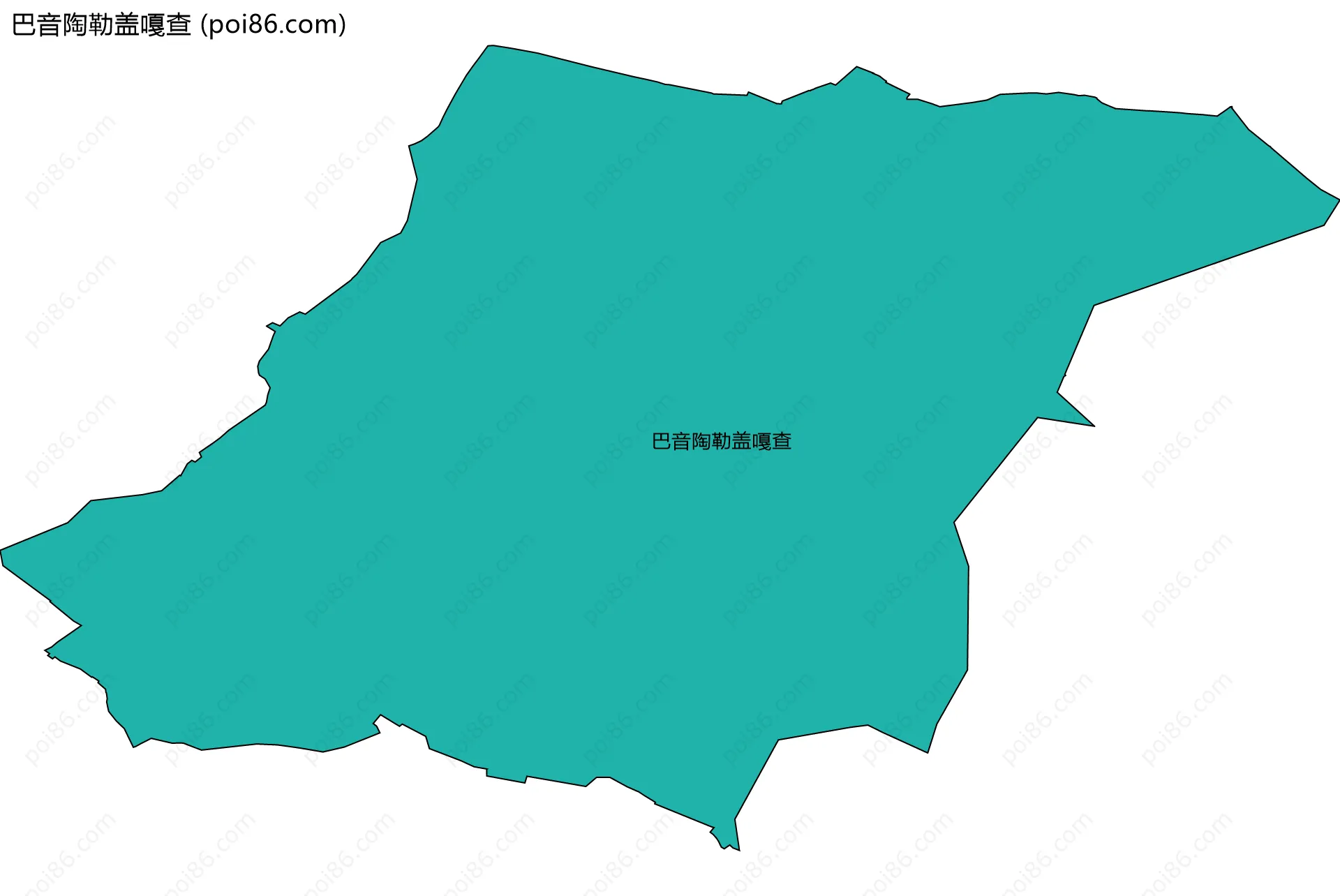 巴音陶勒盖嘎查边界地图