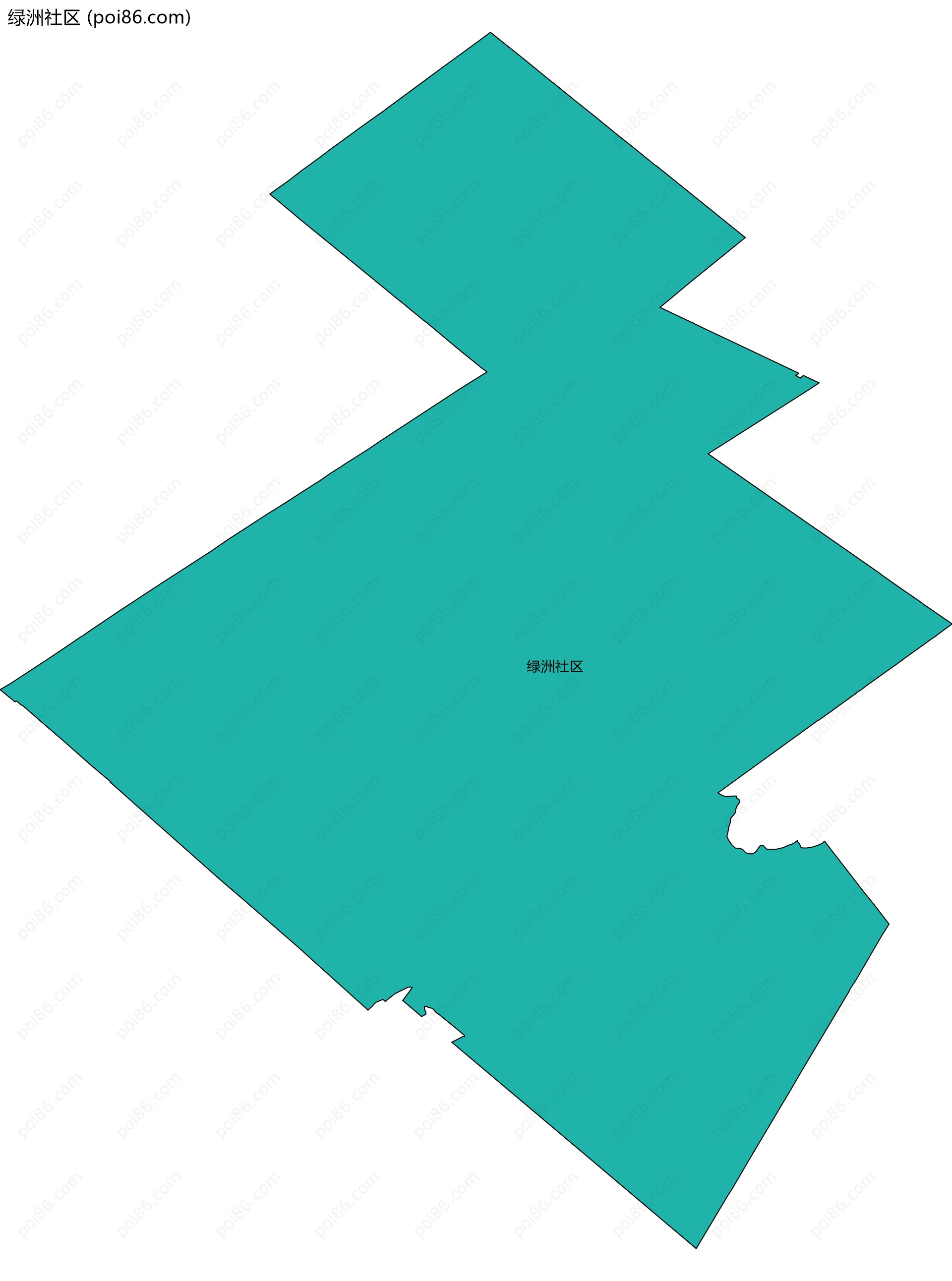 绿洲社区边界地图